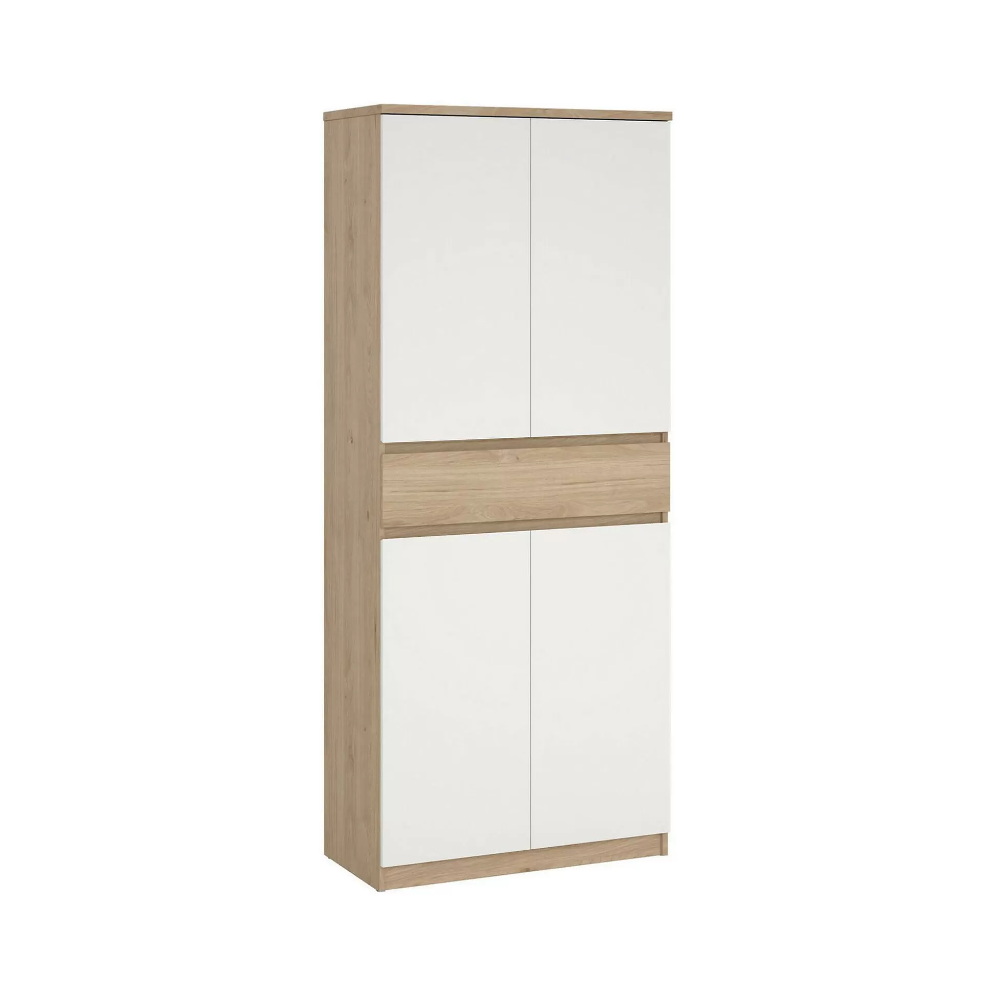 Dmora Scarpiere<Scarpiera Jangmi, 40x80 h192 cm, Rovere e Bianco