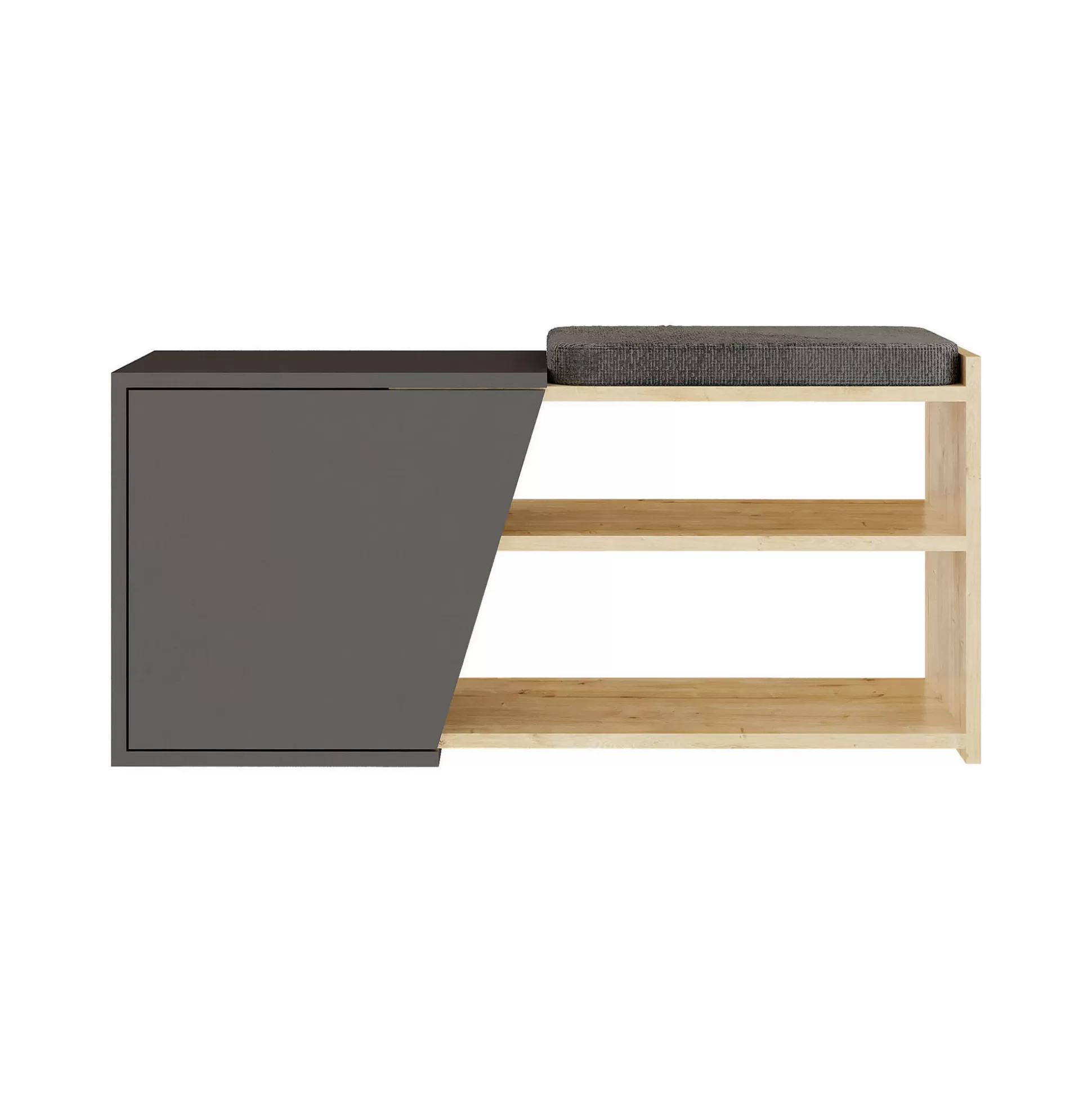 Dmora Scarpiere<Scarpiera Neneng, 104x47 h37 cm, Quercia e Antracite