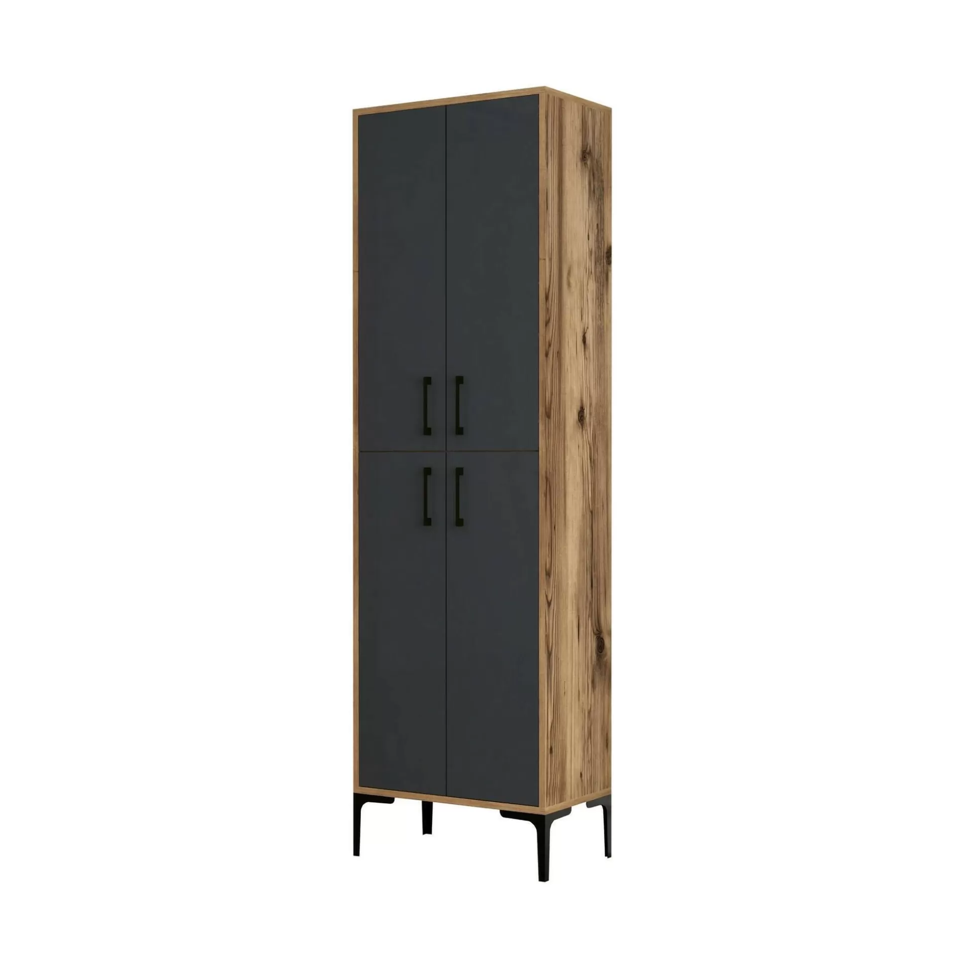 Dmora Scarpiere<Scarpiera Sebastien, 60x35h200 cm, Noce e Antracite