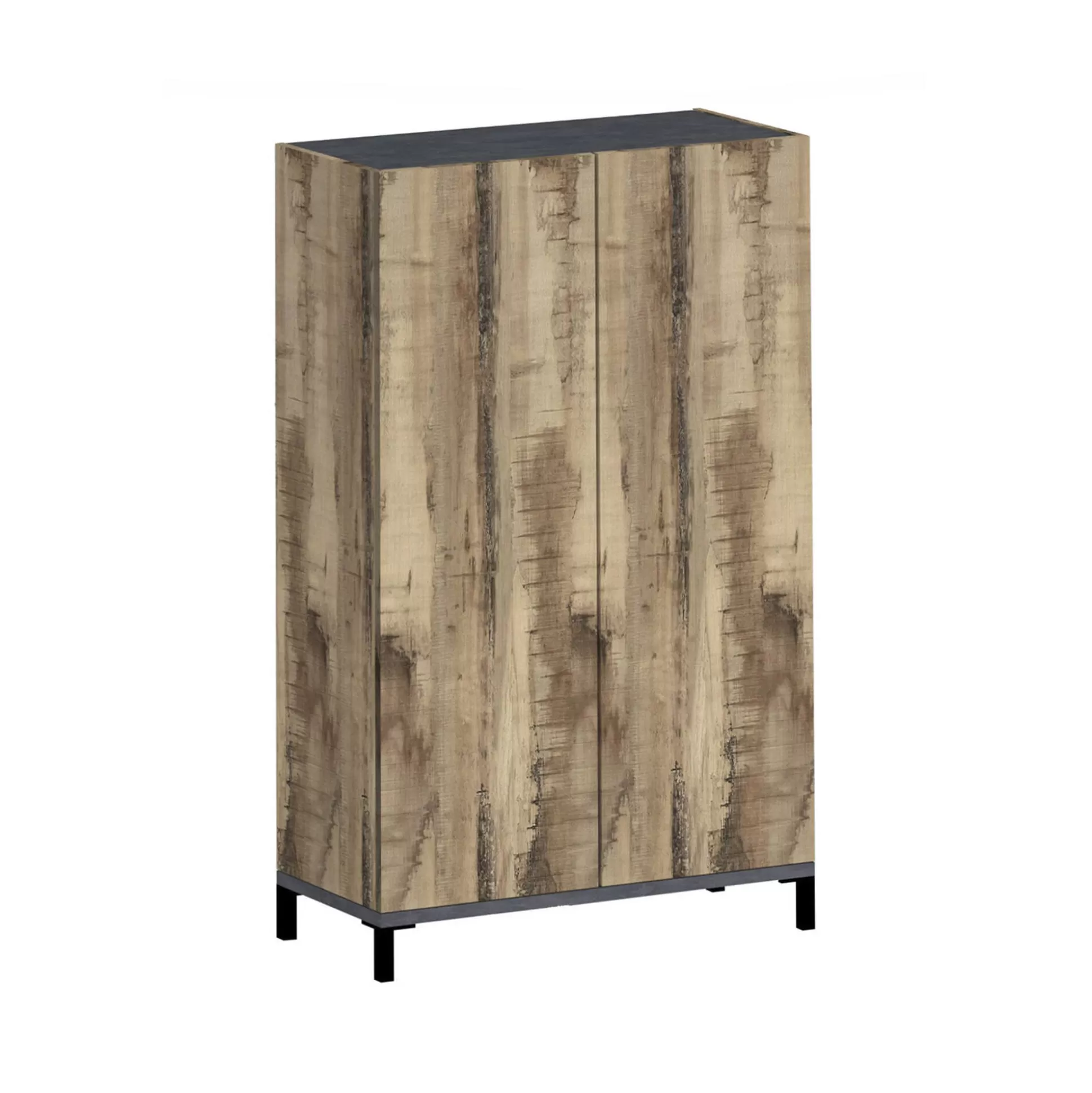 Dmora Scarpiere<Scarpiera Uvarovite, cm 90x40h147, Ardesia e Acero