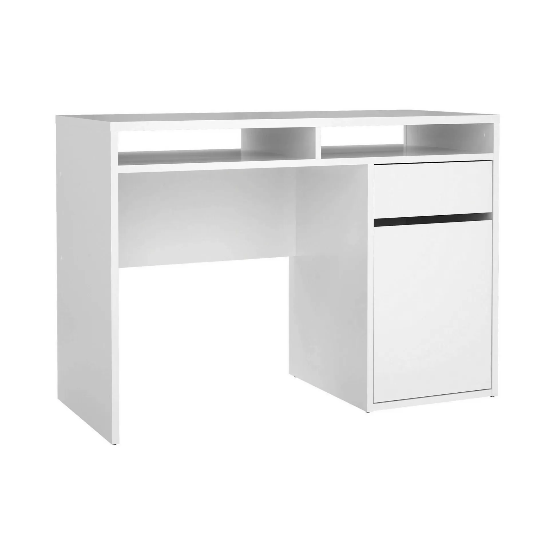Dmora Scrivanie<Scrivania Abbadu, 110x48 h77 cm, Bianco