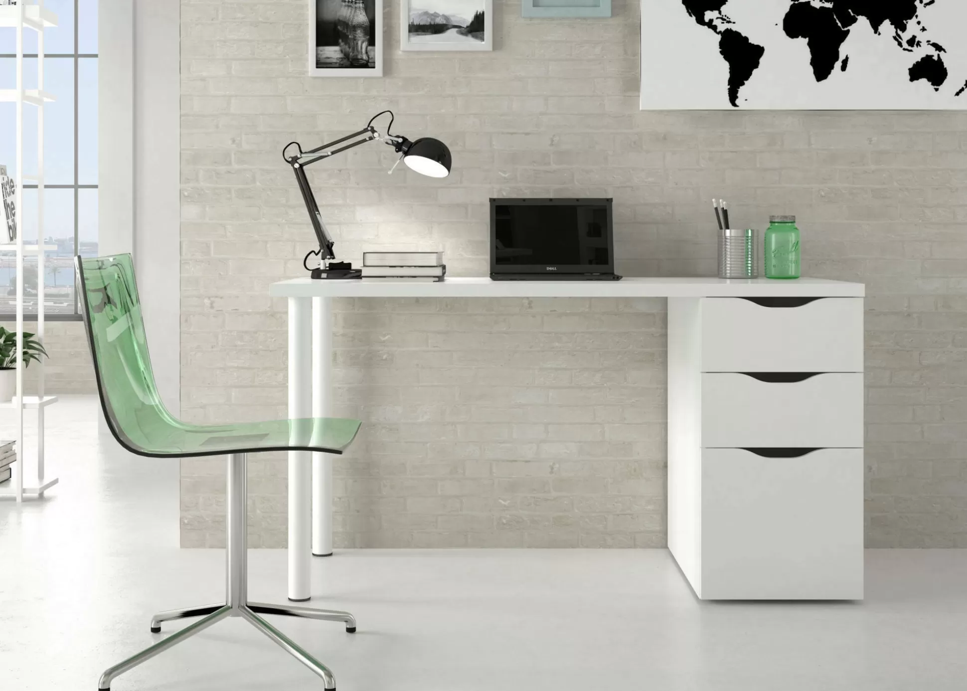Dmora Scrivanie<Scrivania Abol, 138x60h74 cm,