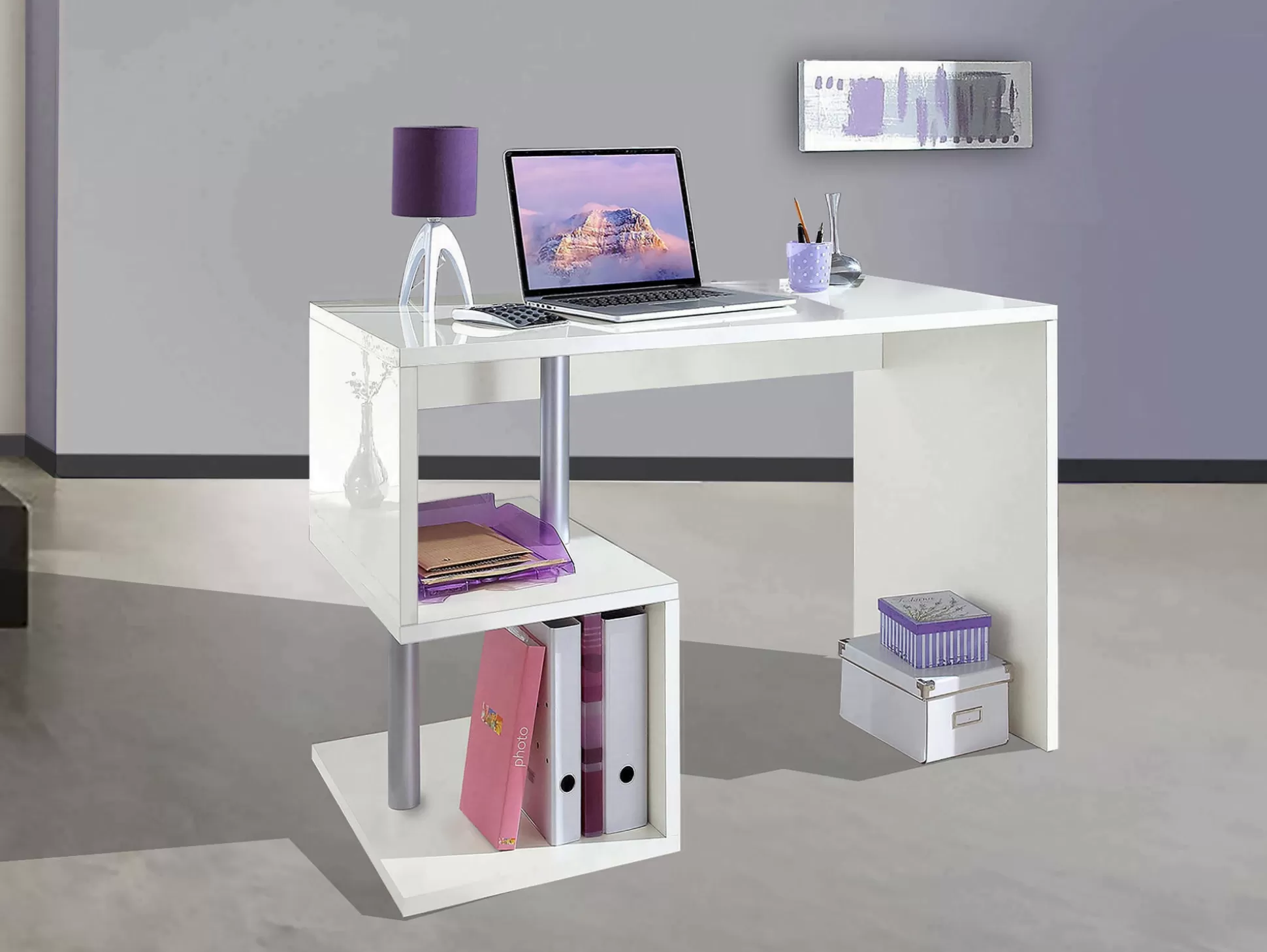 Dmora Scrivanie<Scrivania Acan, cm 100x50h78,