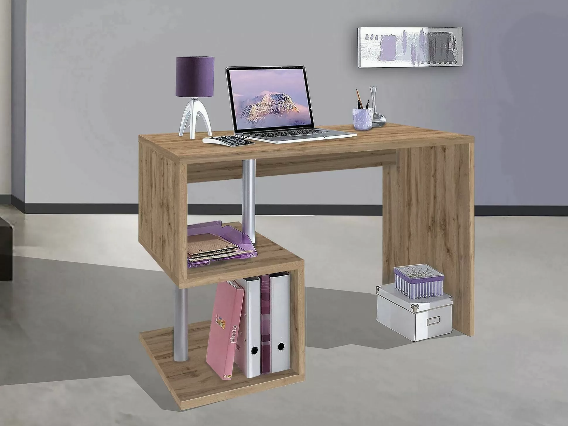 Dmora Scrivanie<Scrivania Acan, cm 100x50h78,
