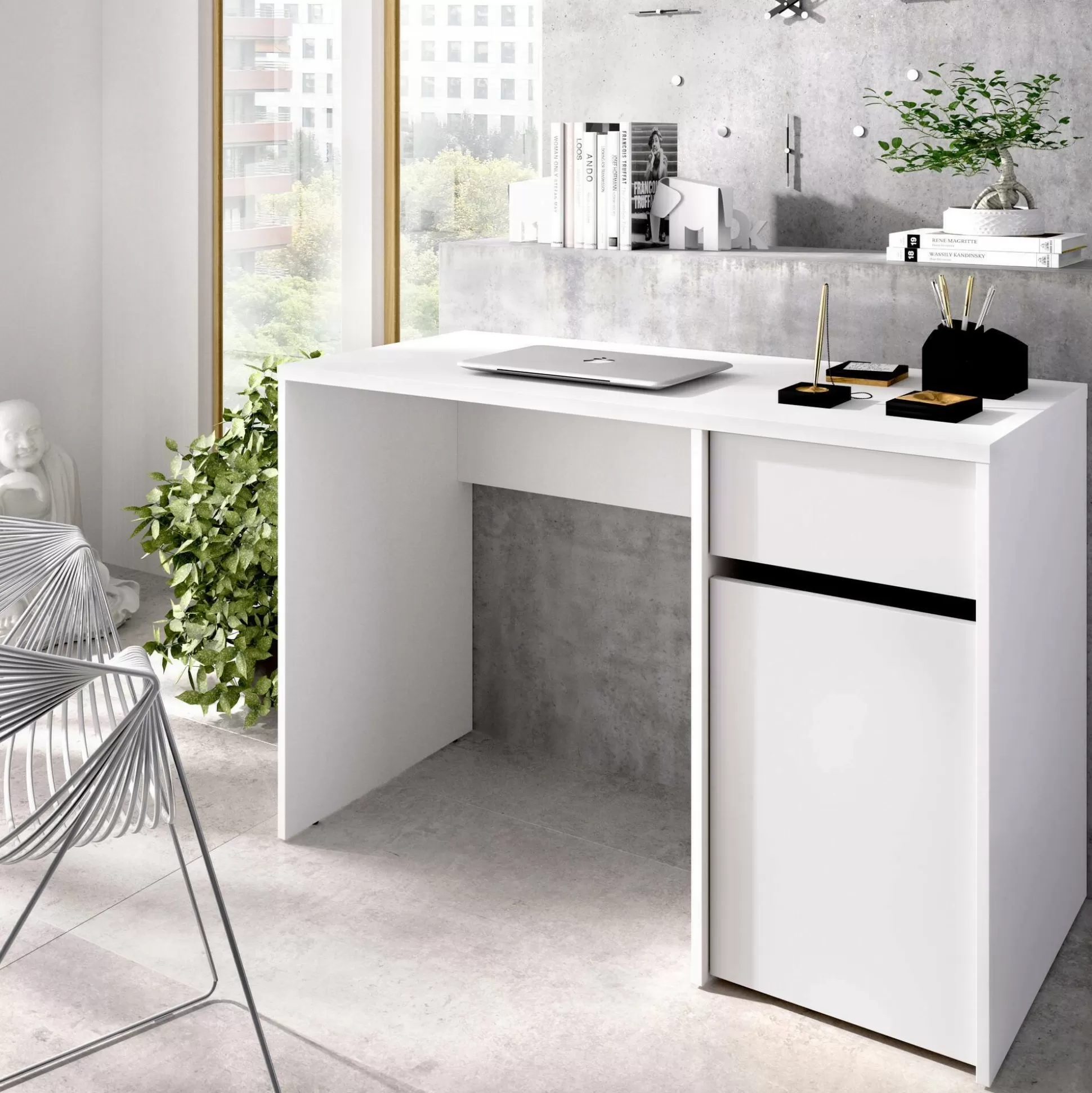 Dmora Scrivanie<Scrivania Aischa, 110x50 h74 cm,