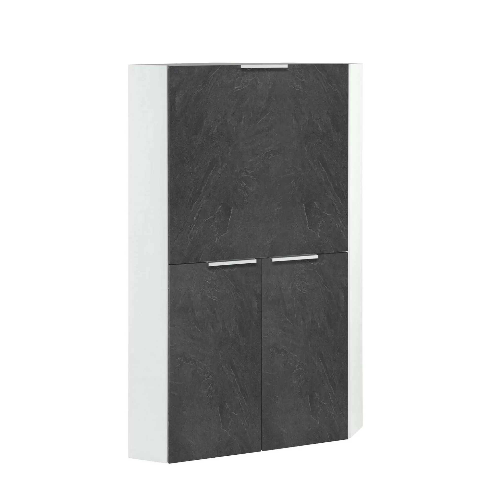 Dmora Scrivanie<Scrivania Akiro, cm 70x57h140, Bianco e