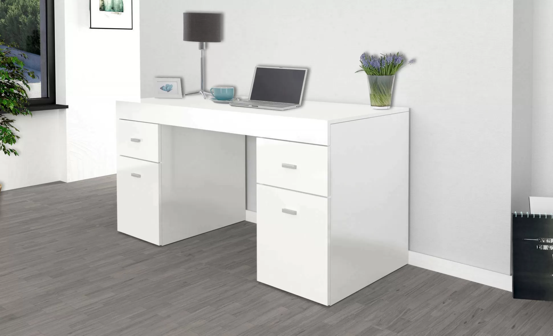 Dmora Scrivanie<Scrivania Aladdin, cm 130x60h75,