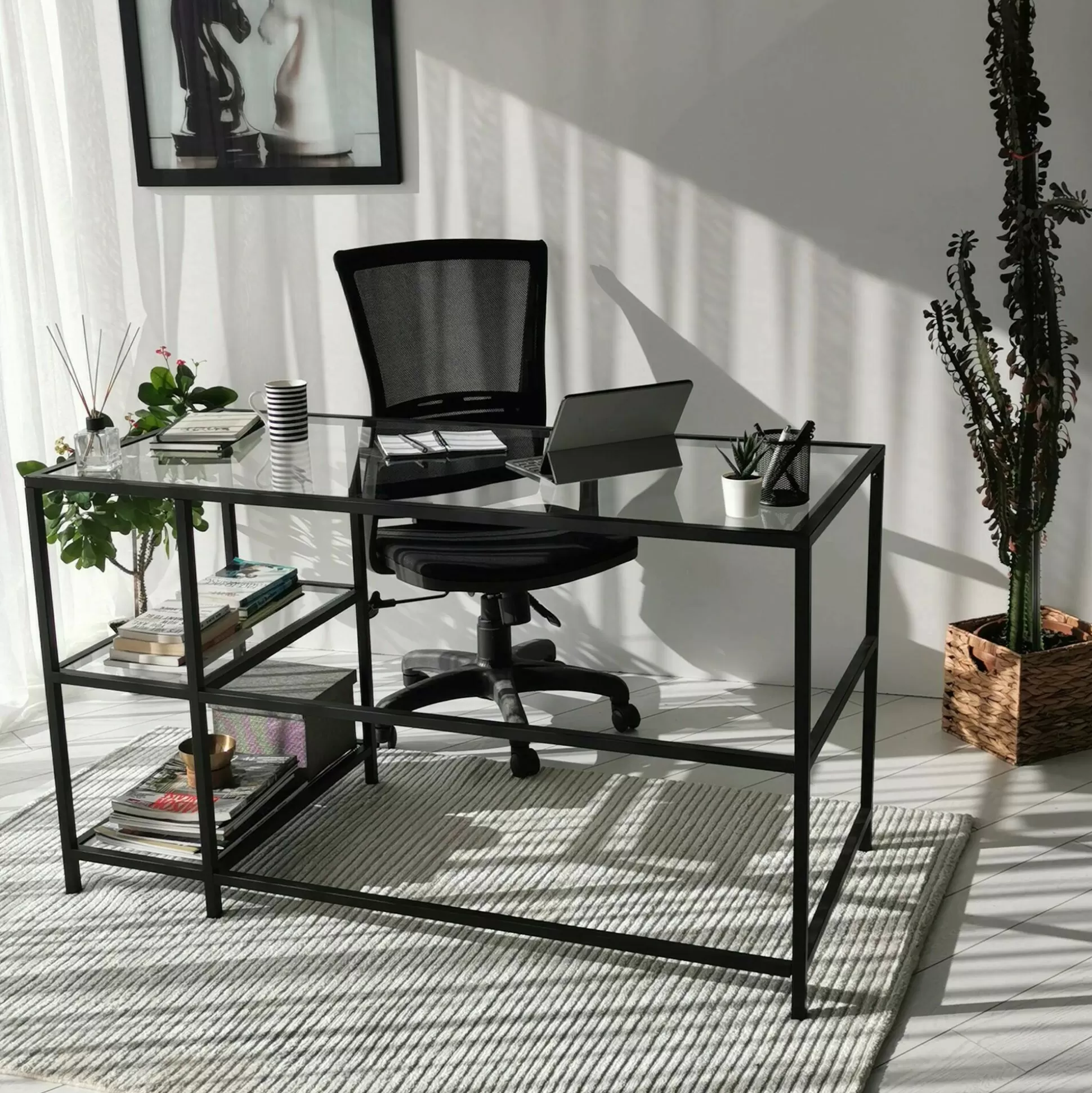 Dmora Scrivanie<Scrivania Ameglia, 130x60h75 cm,