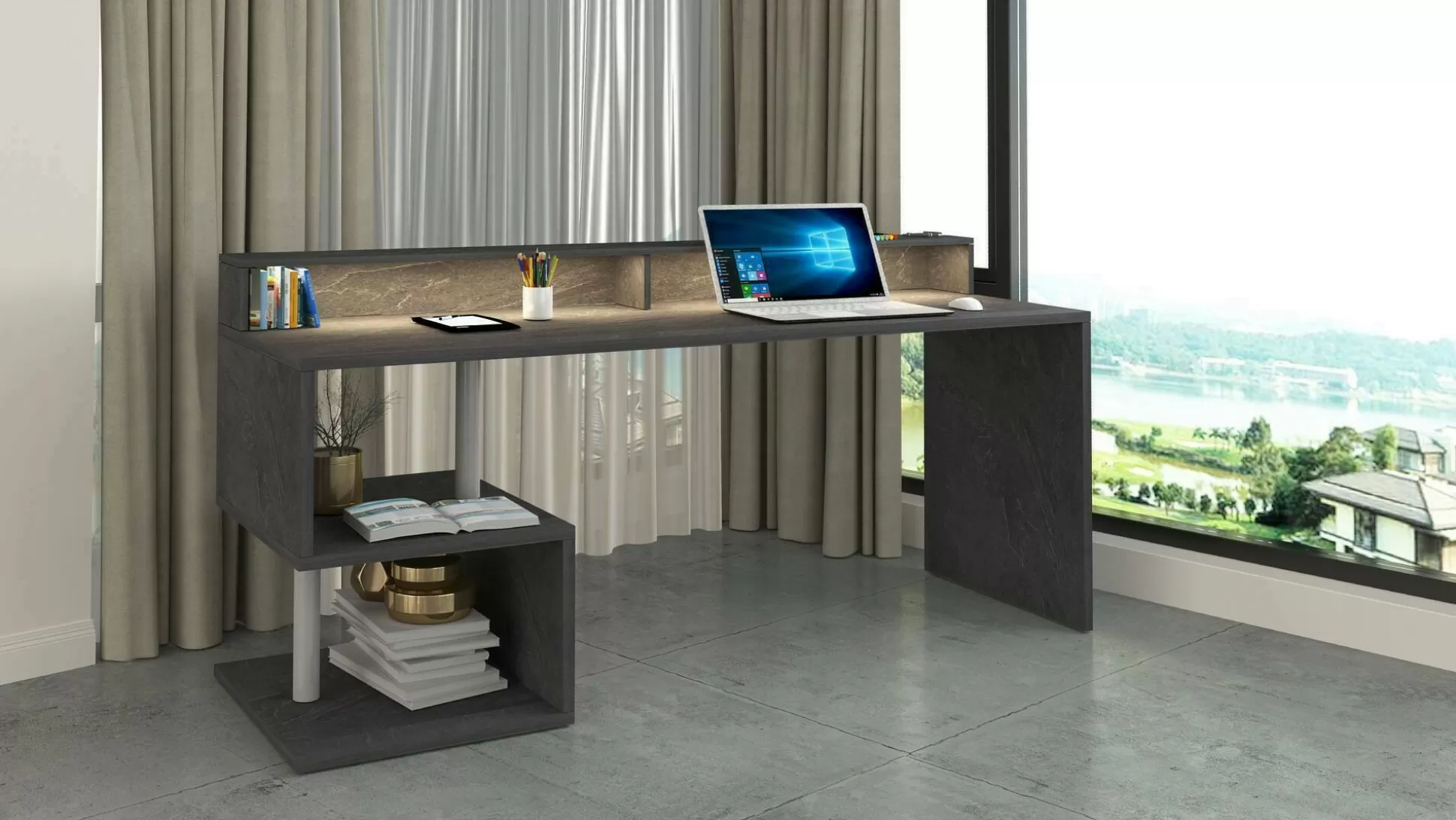 Dmora Scrivanie<Scrivania Arre,180x92,5h60 cm,