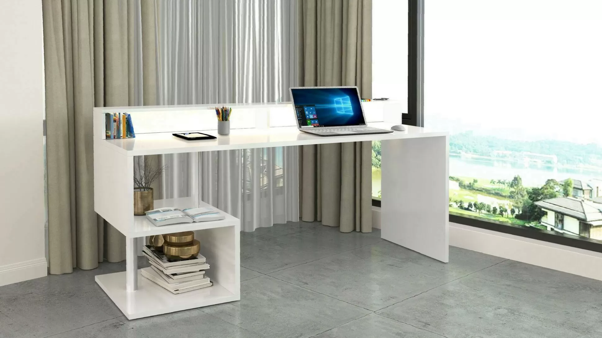 Dmora Scrivanie<Scrivania Arre,180x92,5h60 cm,