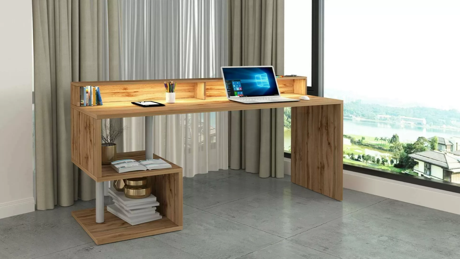 Dmora Scrivanie<Scrivania Arre,180x92,5h60 cm,