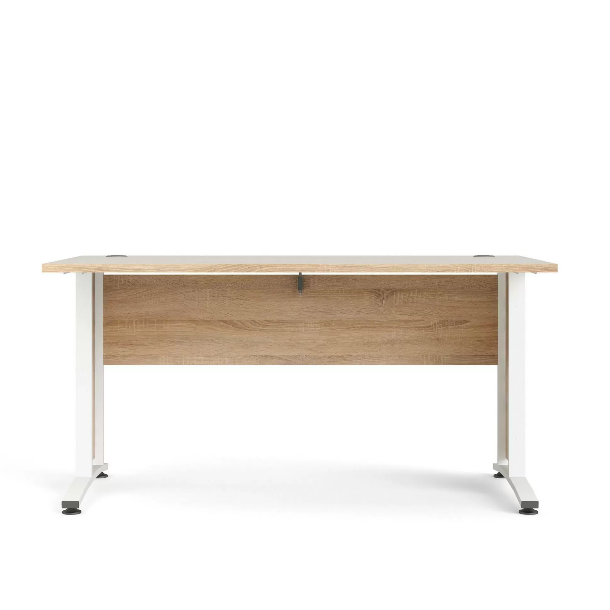 Dmora Scrivanie<Scrivania Ascorbato, 150x80 h75 cm, Quercia e Bianco