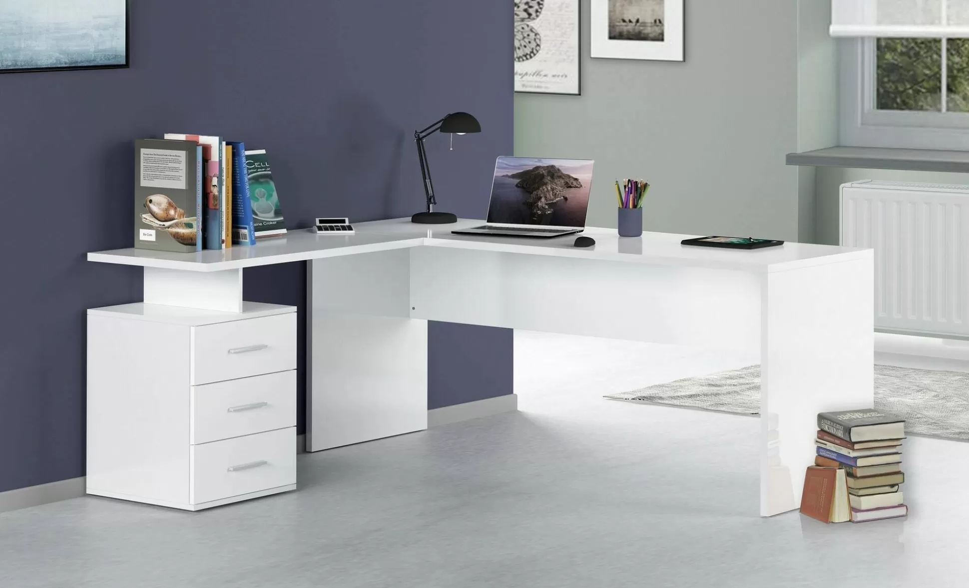 Dmora Scrivanie<Scrivania Ascuby, cm 160x60h75,