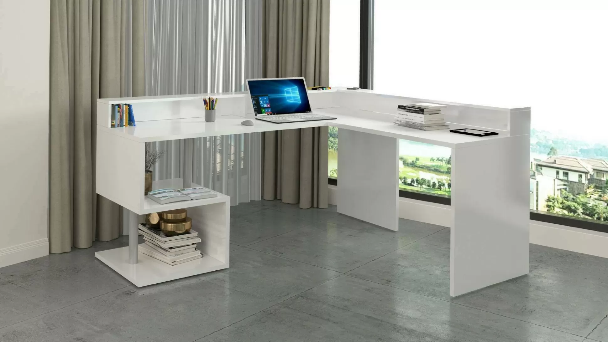 Dmora Scrivanie<Scrivania Auletta, 180x60h93 cm,