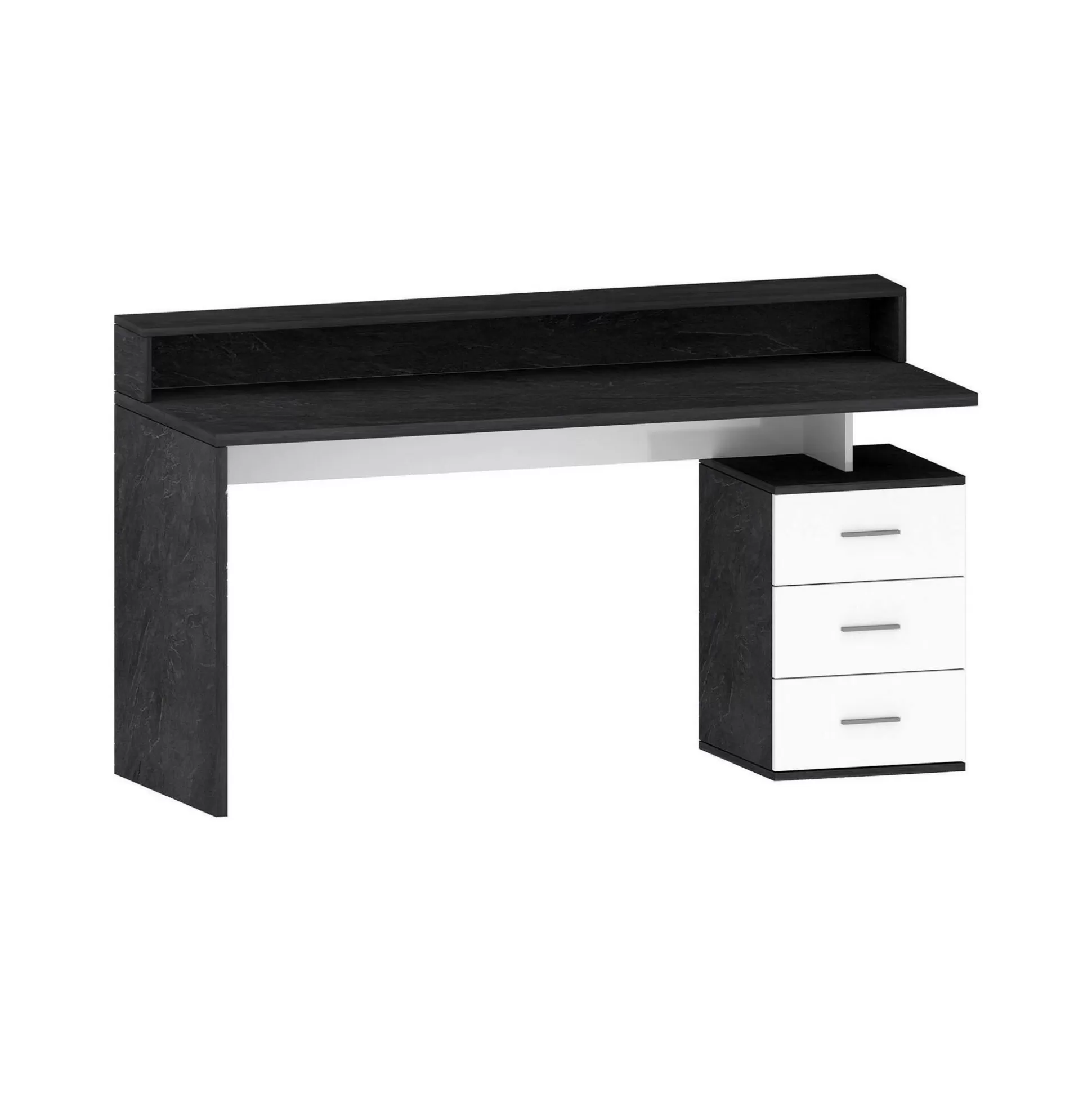 Dmora Scrivanie<Scrivania Bardi, 160x60h90 cm, Bianco e