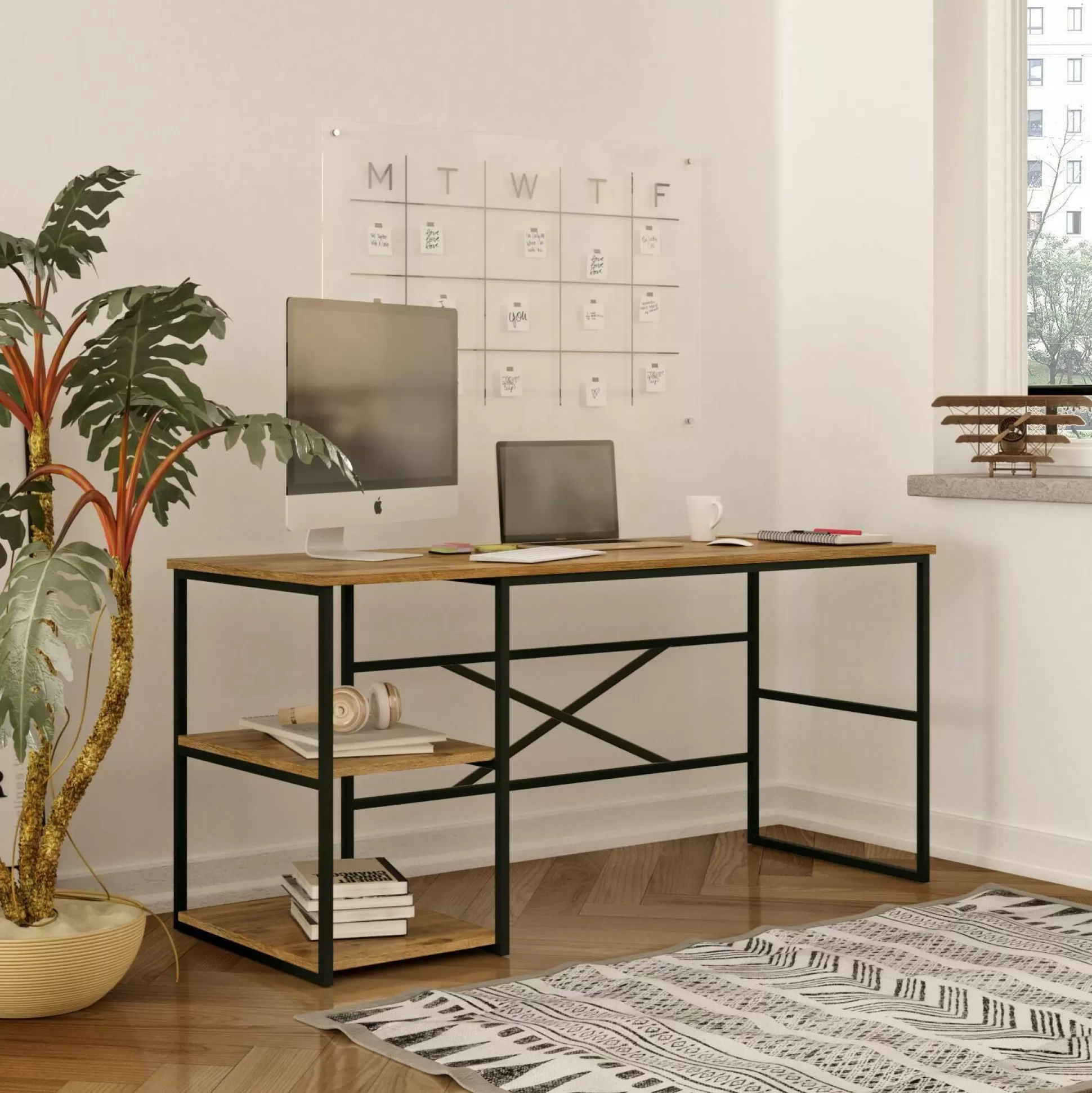 Dmora Scrivanie<Scrivania Dbarreneche, 160x60 h75 cm,