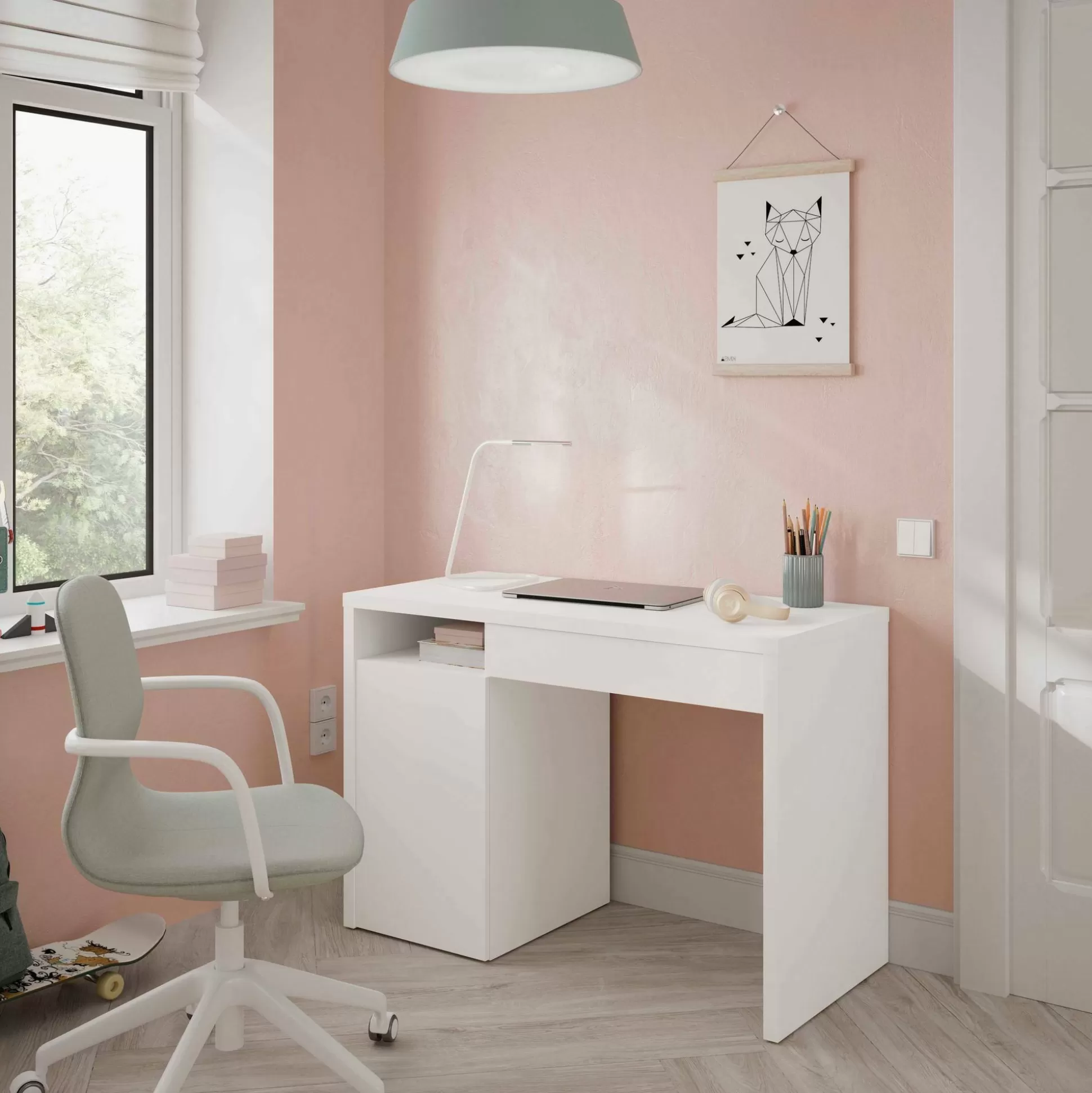 Dmora Scrivanie<Scrivania Dblev, 108x50h74 cm,
