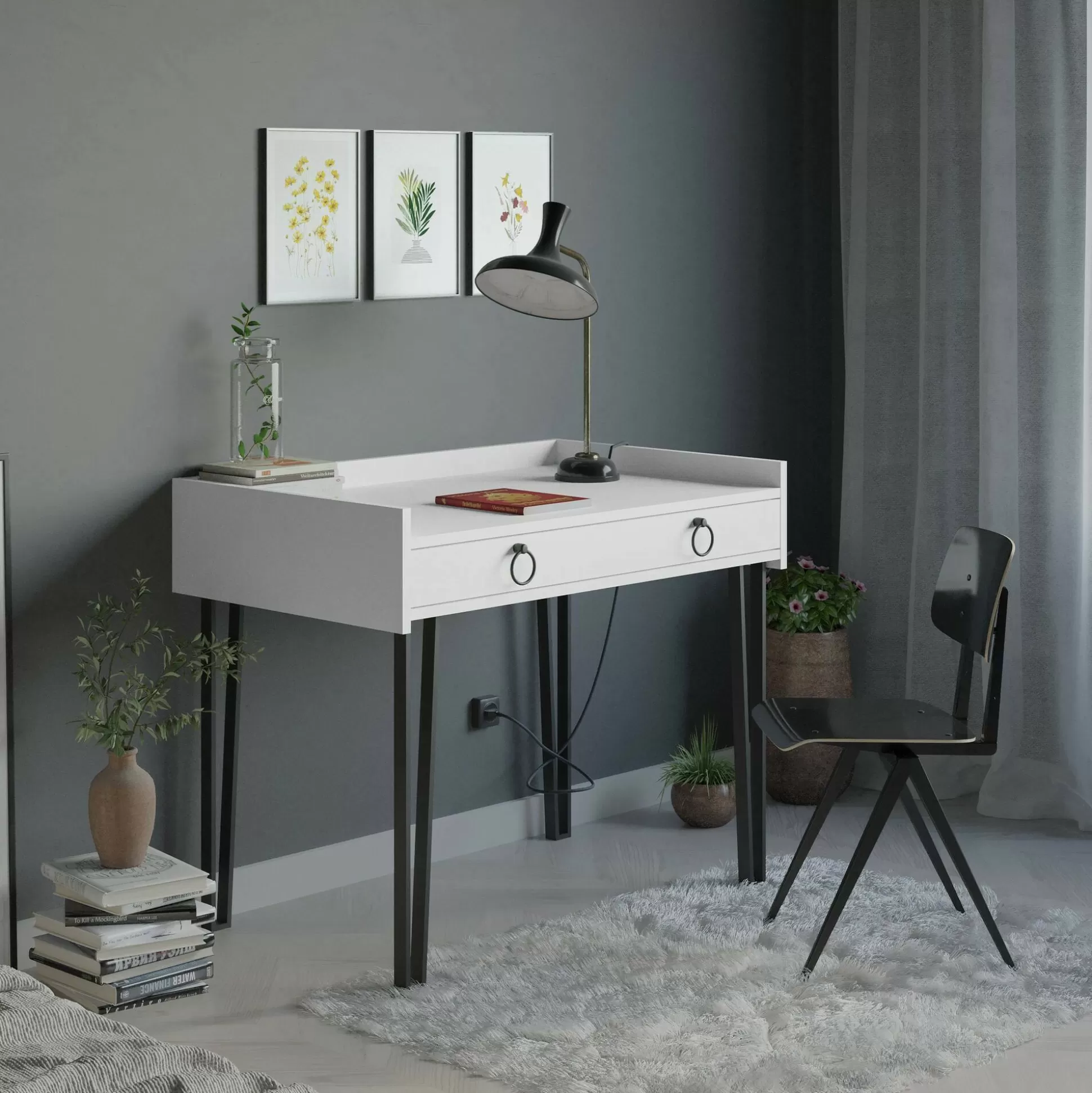 Dmora Scrivanie<Scrivania Dgiovannell, 100x62 h82 cm,
