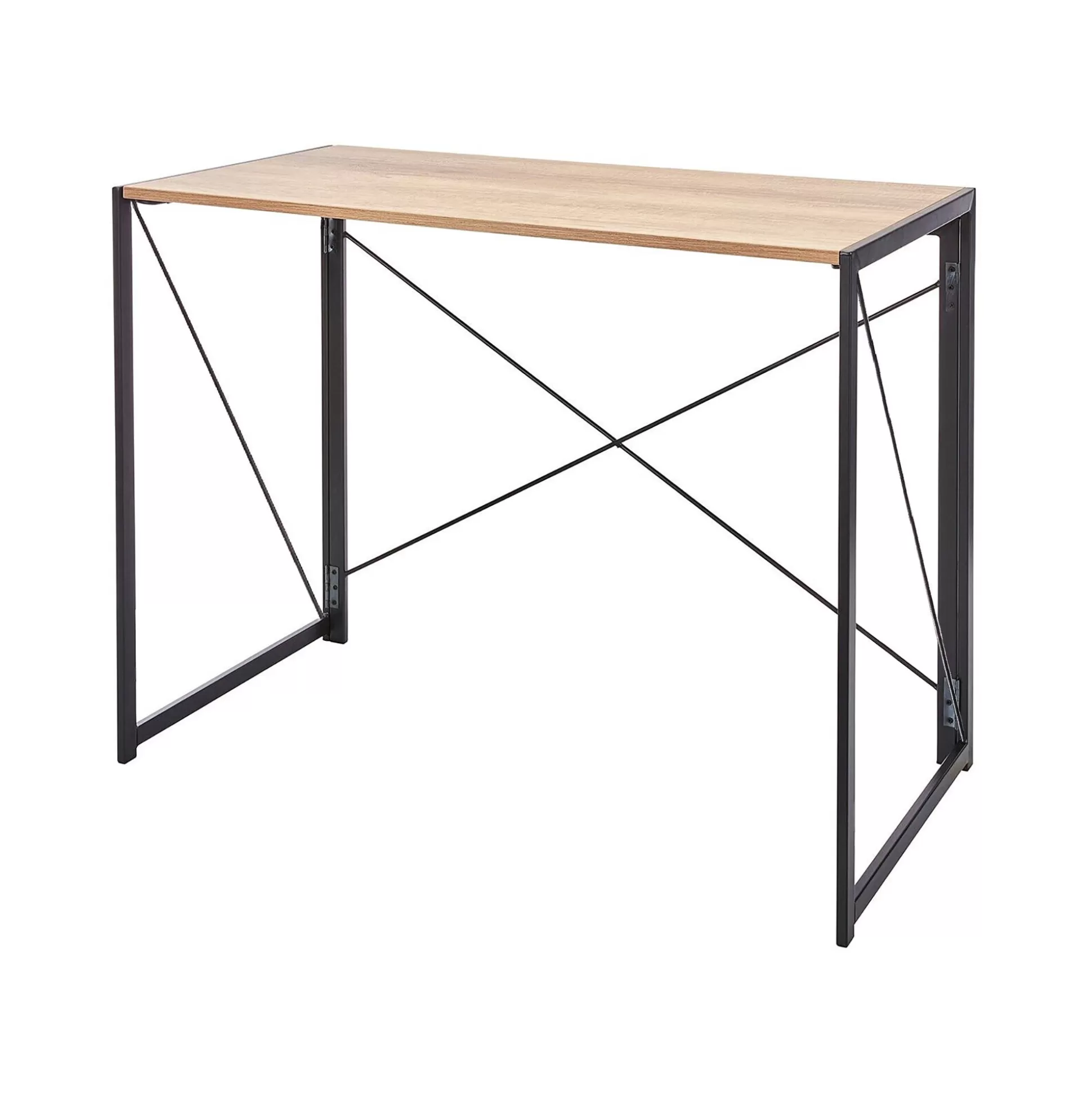 Dmora Scrivanie<Scrivania Dmancos, 50x100h76 cm, Rovere e Nero