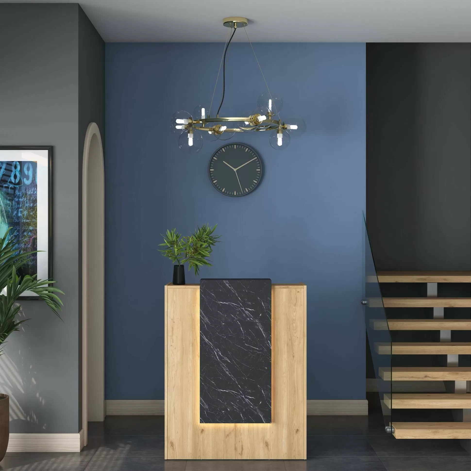 Dmora Scrivanie<Scrivania Dmarchior, 90x40 h110 cm,