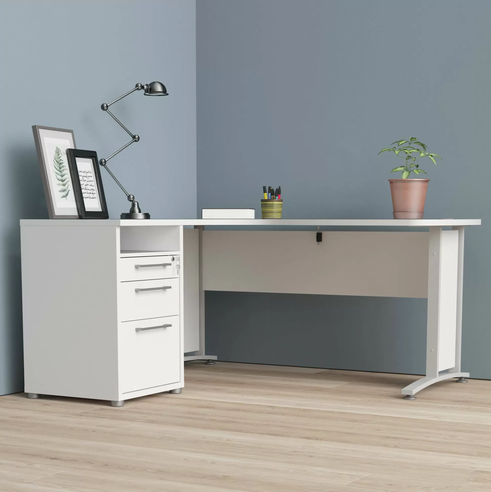 Dmora Scrivanie<Scrivania Dsesi, 151x159 h75 cm,