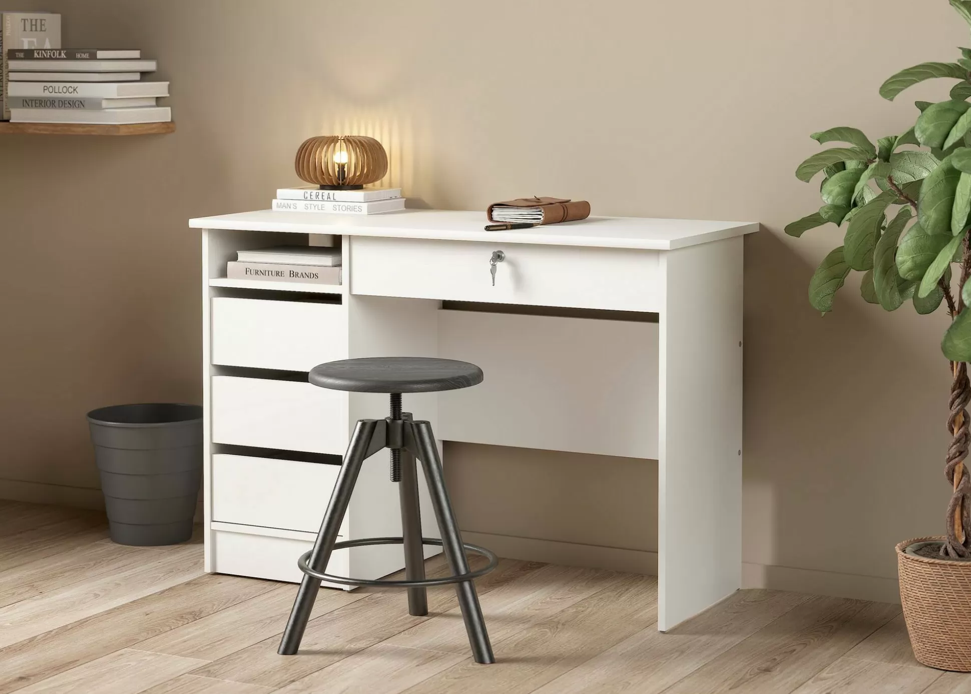 Dmora Scrivanie<Scrivania Dtsadjou, 49x109 h76 cm,