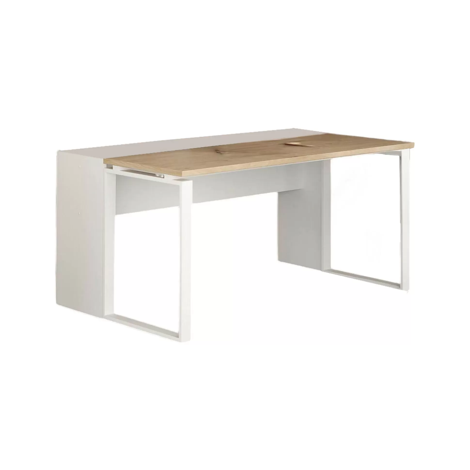 Dmora Scrivanie<Scrivania Dturcon, 60x0 h76 cm, Rovere e Bianco