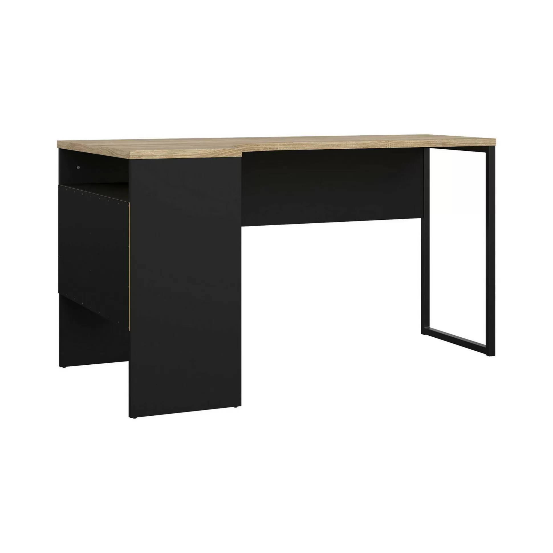Dmora Scrivanie<Scrivania Dturr, 145x81 h77 cm, Nero e Quercia