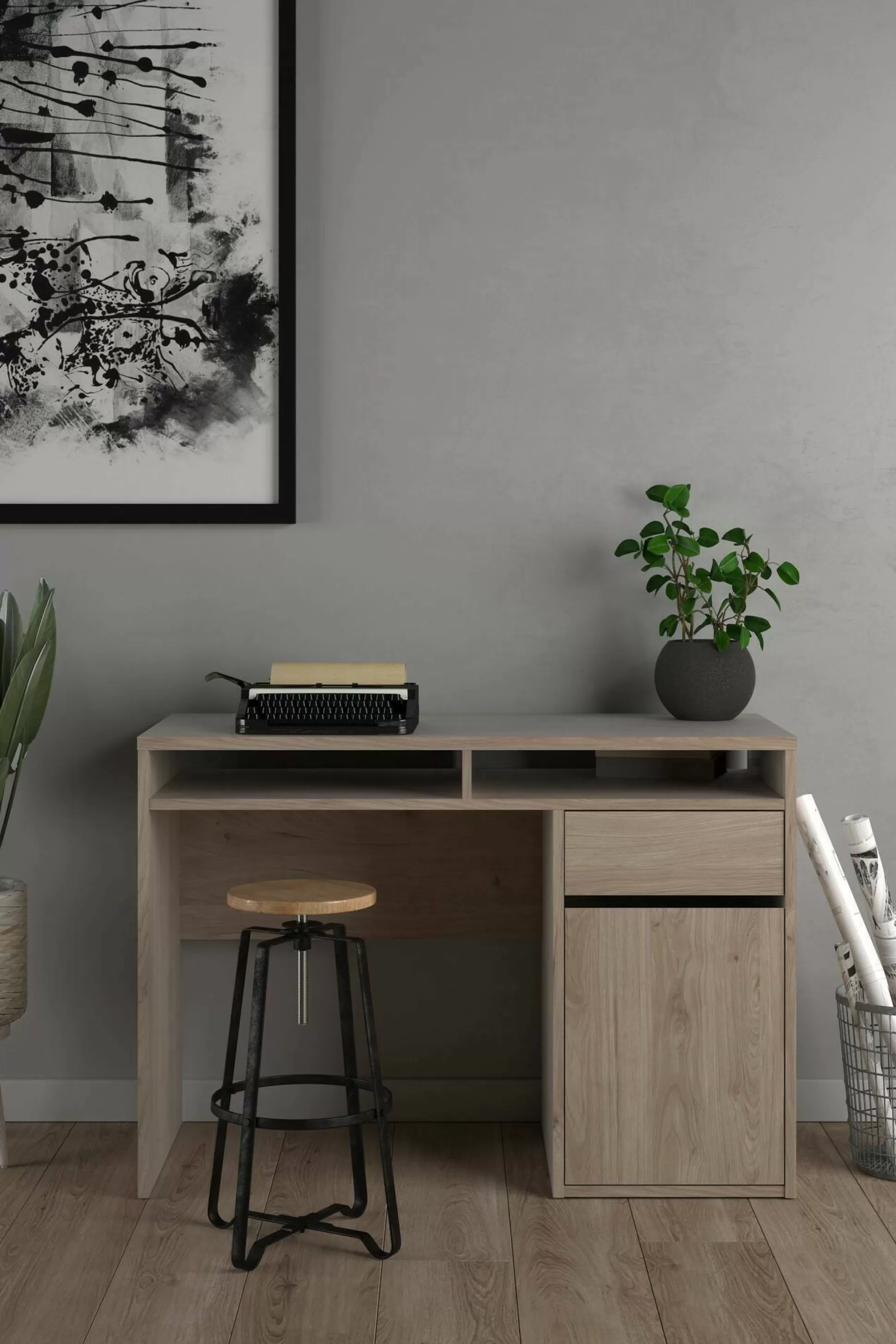 Dmora Scrivanie<Scrivania Dvenera, 48x110 h77 cm,