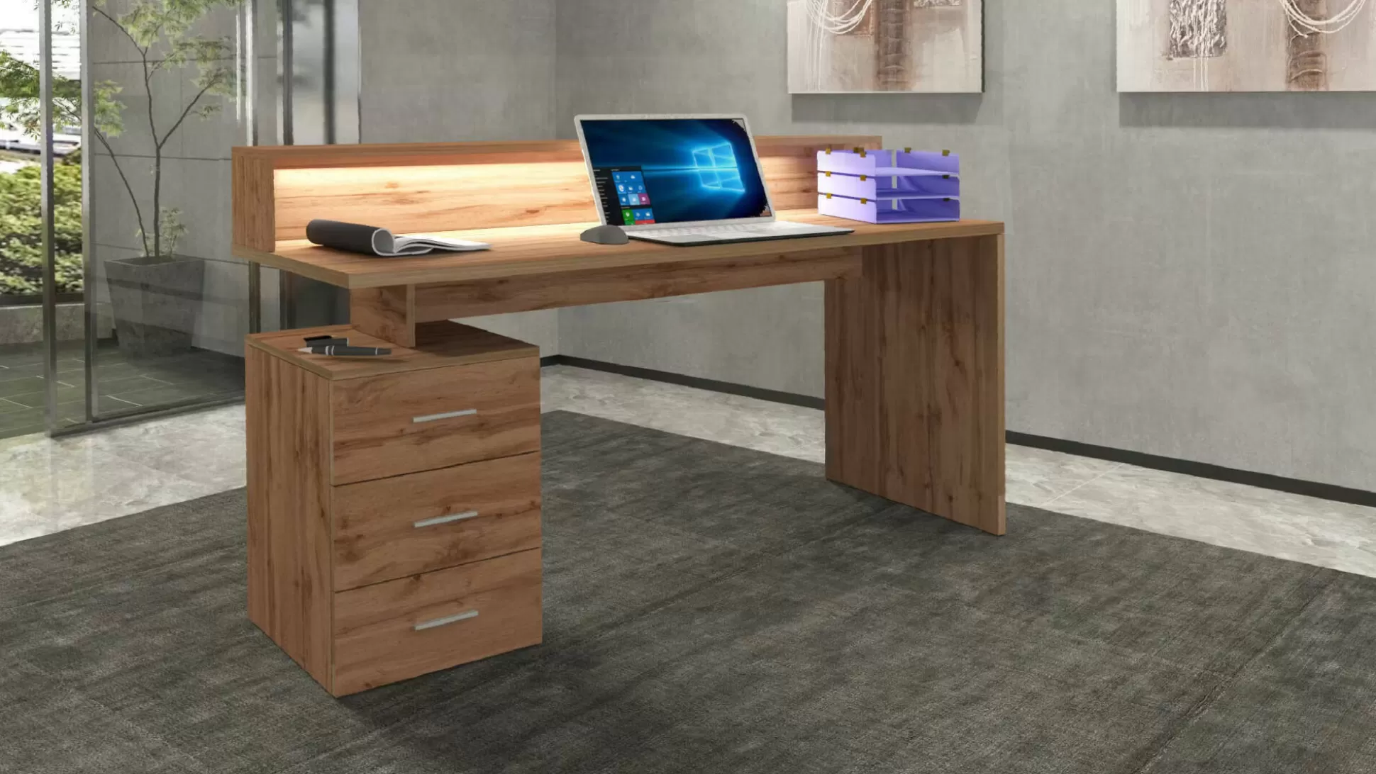 Dmora Scrivanie<Scrivania Flaminia, 160x60h90 cm,