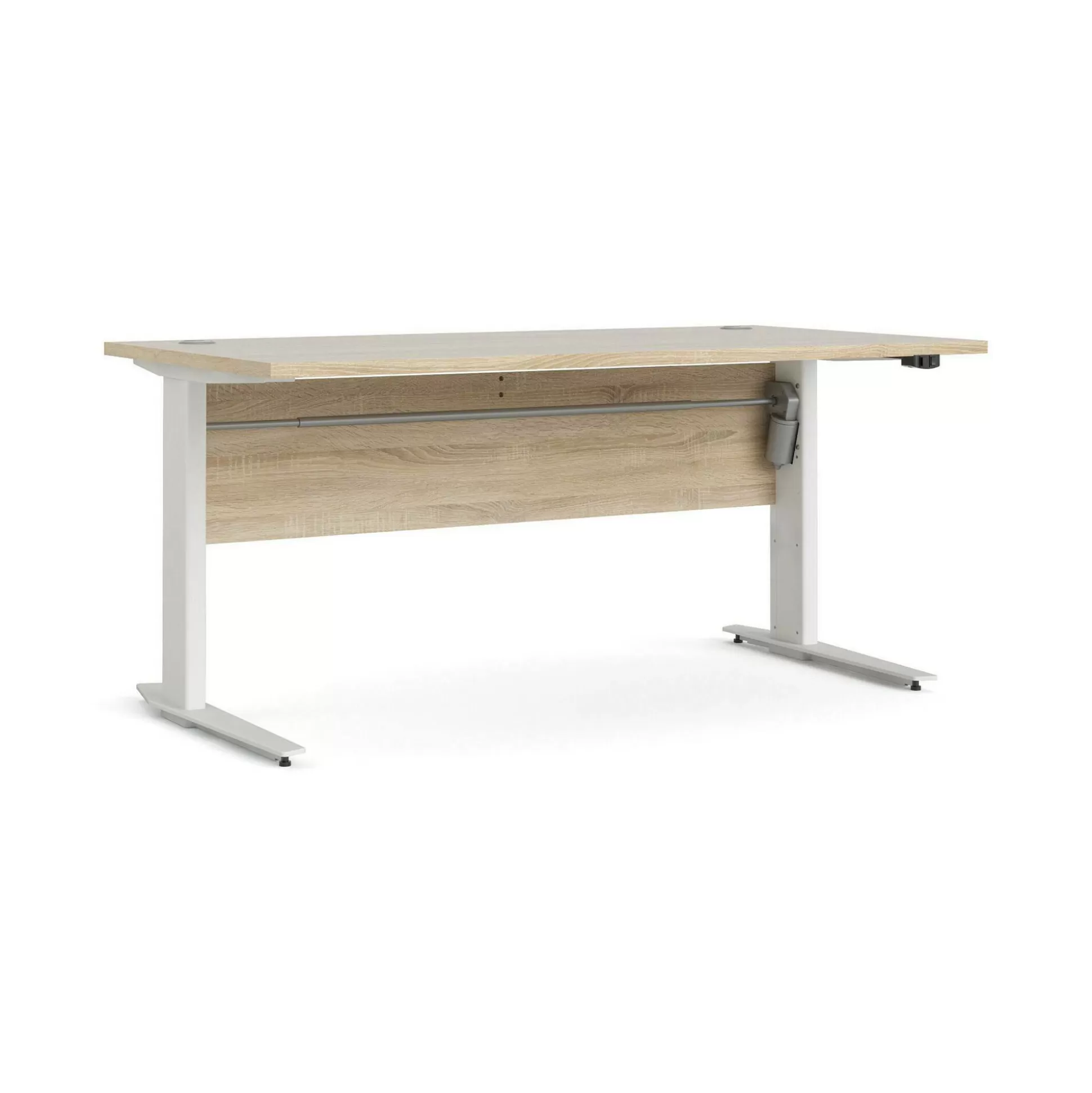 Dmora Scrivanie<Scrivania Gonu, 150x80 h119 cm, Quercia e Bianco
