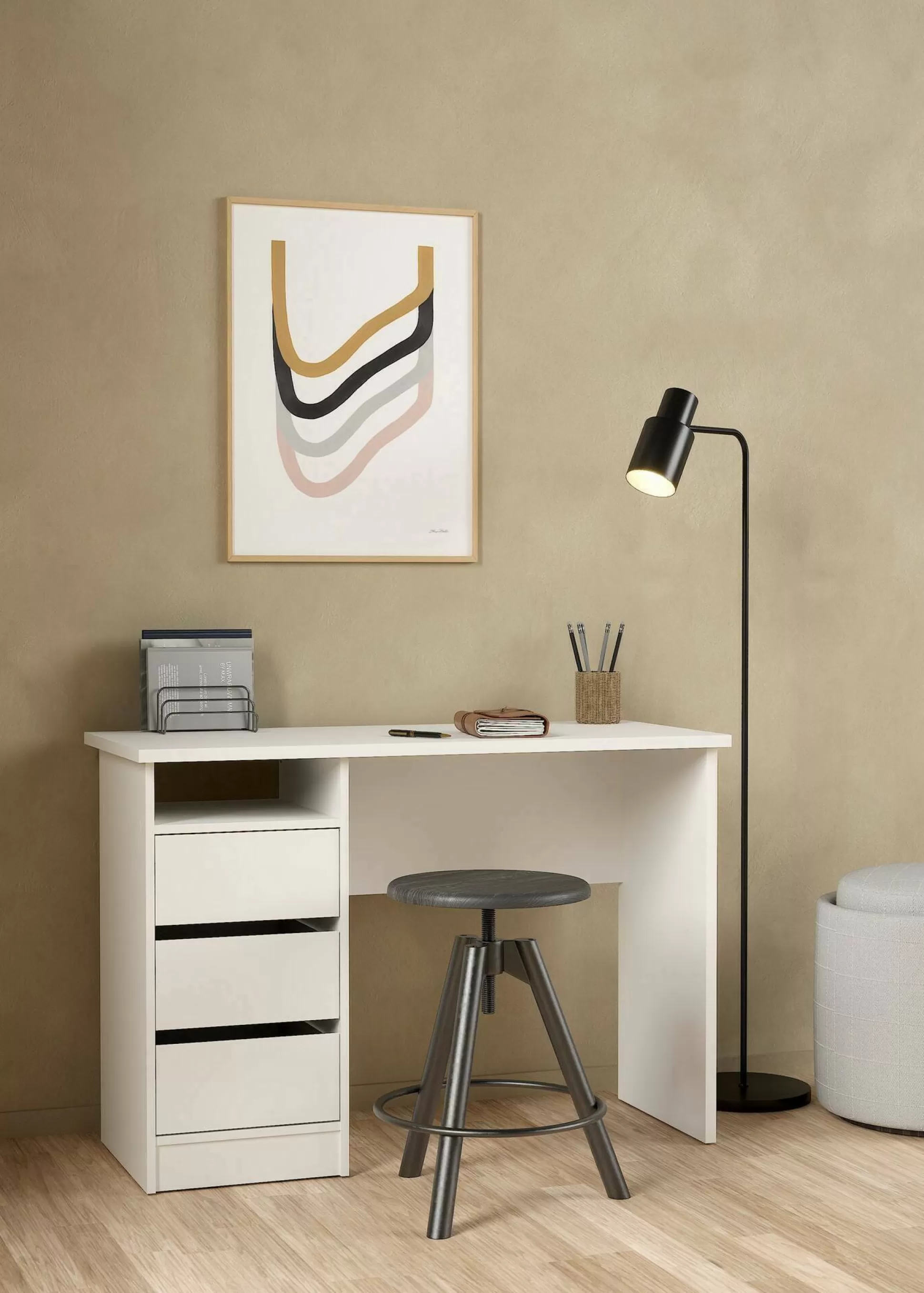 Dmora Scrivanie<Scrivania Huaning, 49x110 h76 cm,