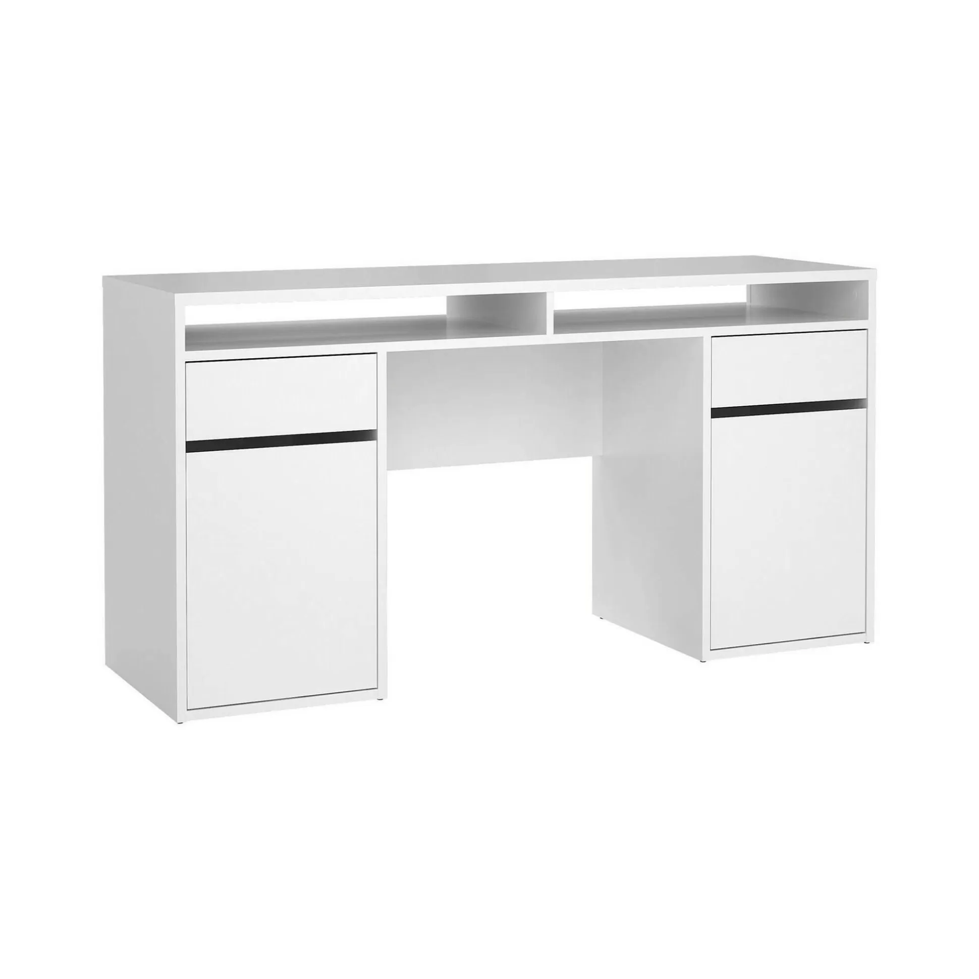 Dmora Scrivanie<Scrivania Leepi, 48x149 h77 cm, Bianco