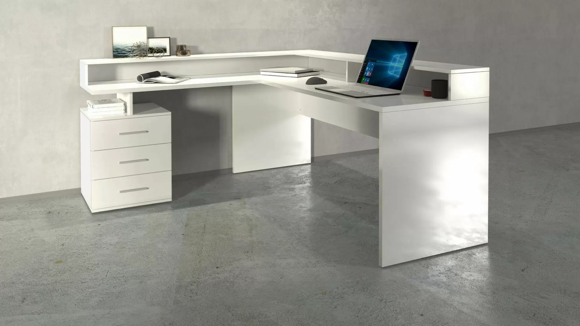 Dmora Scrivanie<Scrivania Leonilda, 180x90h160 cm,