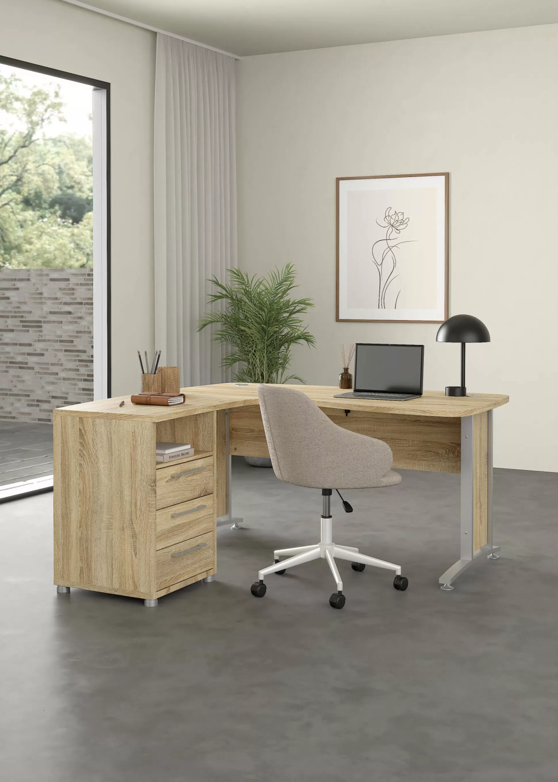 Dmora Scrivanie<Scrivania Lumpur, 159x150 h75 cm,