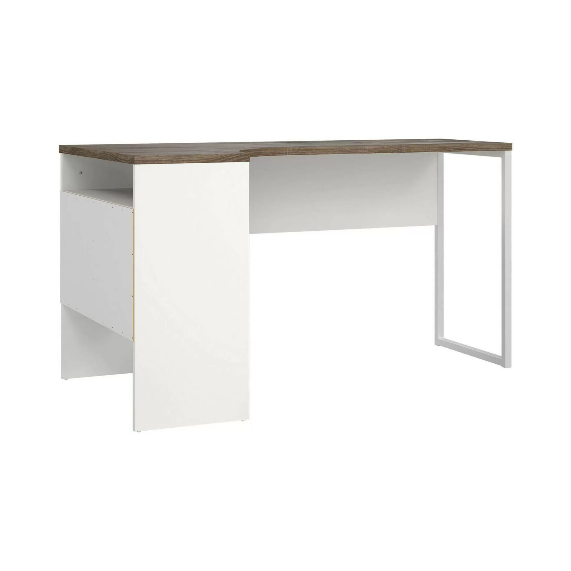 Dmora Scrivanie<Scrivania Moire, 145x81 h77 cm, Bianco