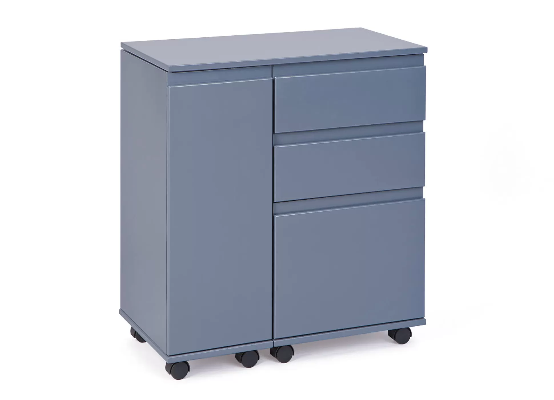 Dmora Scrivanie<Scrivania/mobile allungabile con cassetti e contenitore in MDF laccato