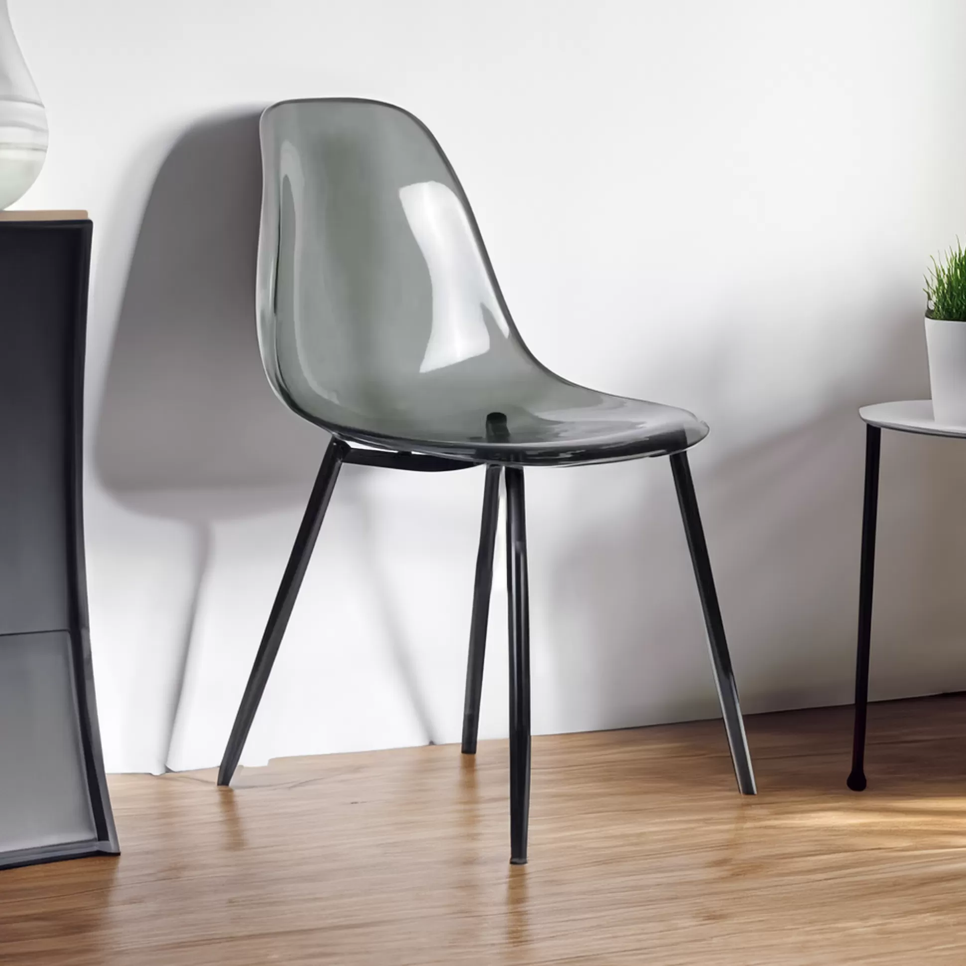 Dmora Sedie<Sedia Amstrong, 53x46h81 cm, Fumé