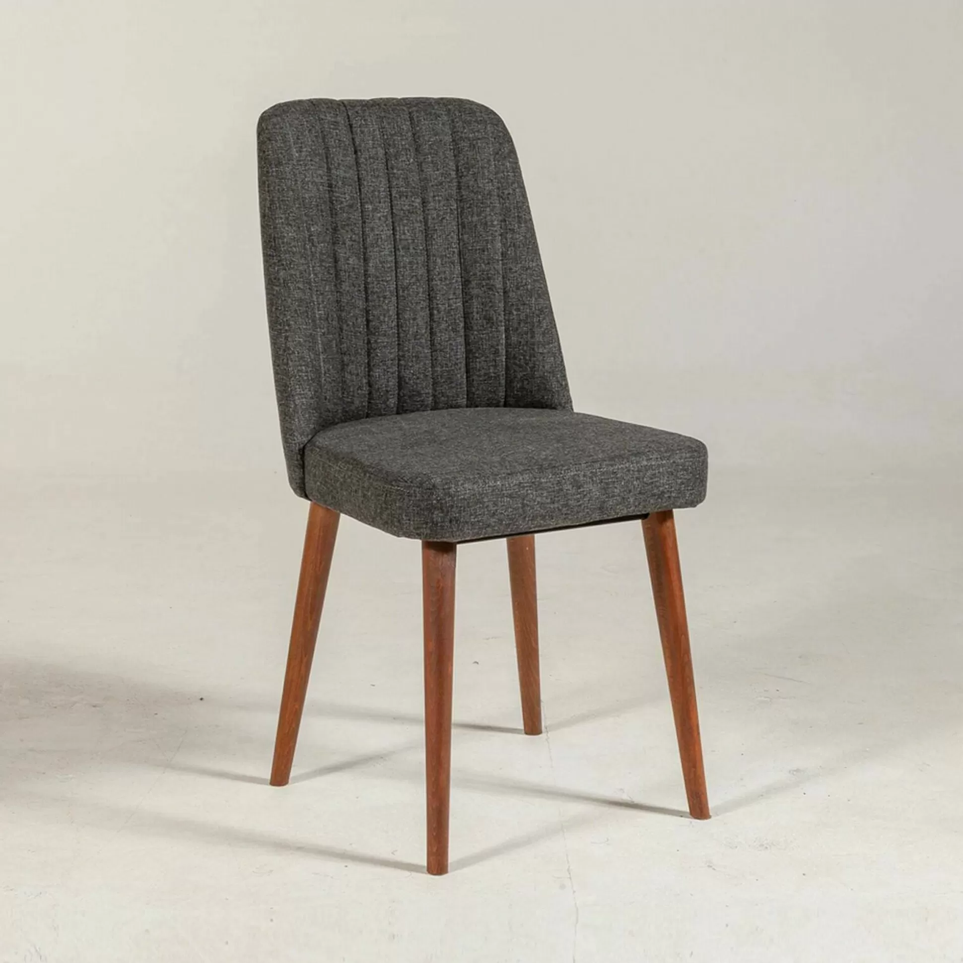 Dmora Sedie<Sedia Champi, 47x46h89 cm, Noce e Antracite