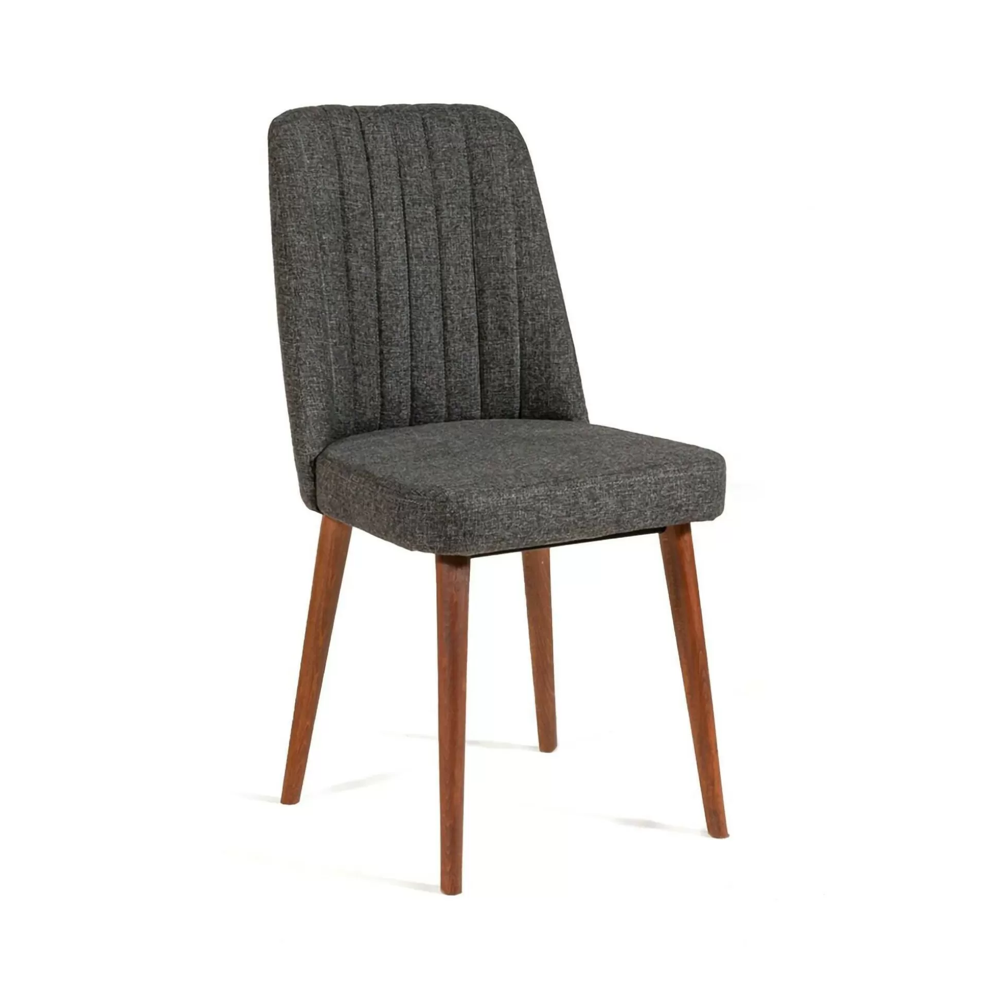 Dmora Sedie<Sedia Champi, 47x46h89 cm, Noce e Antracite