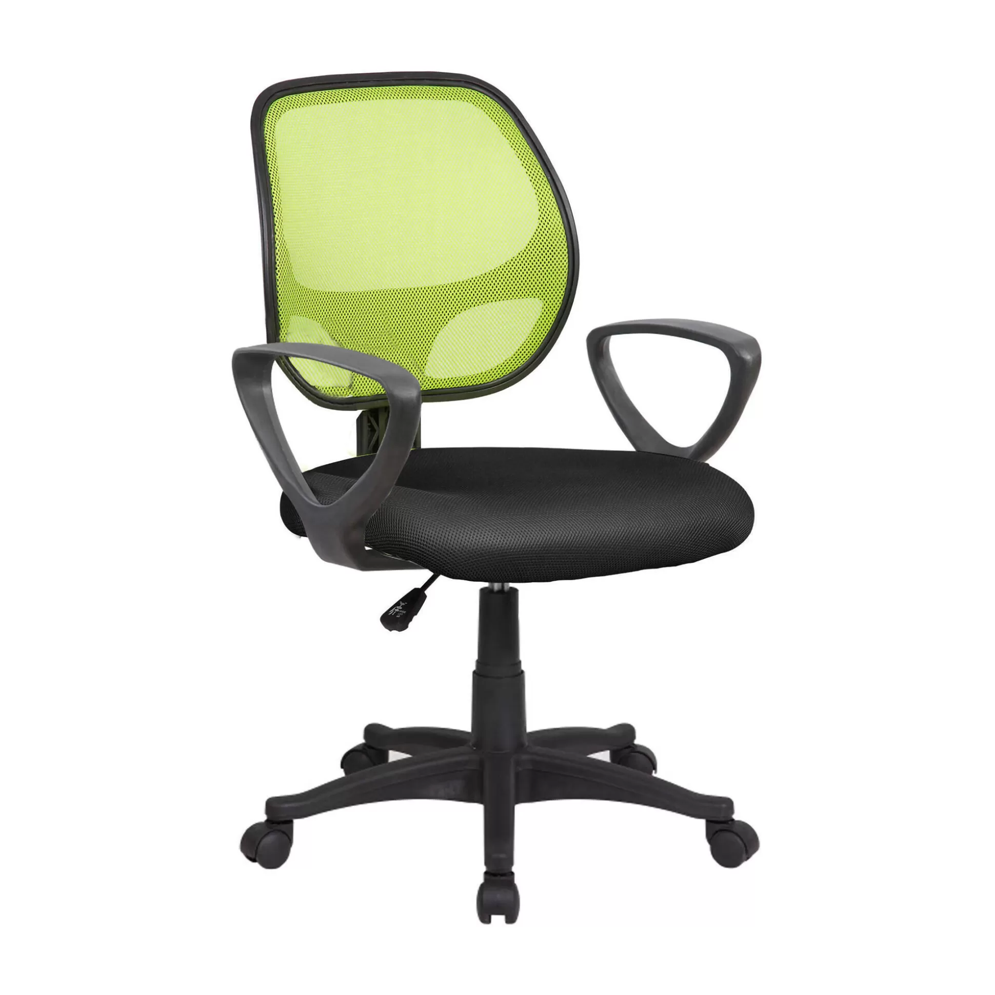 Dmora Sedie Con Ruote<Sedia con ruote Ddjidj, 56x57h88/100 cm, Nero e Verde