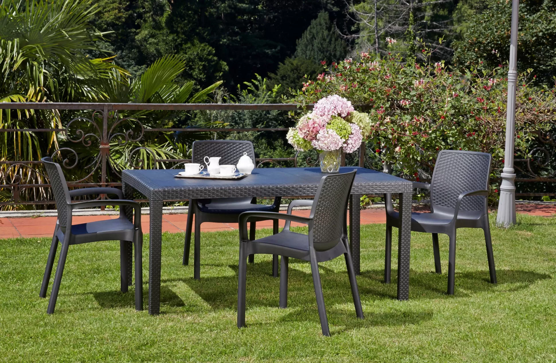 Dmora Sedie Da Esterno<Sedia da esterno Anacleto, 54x60h82 cm,