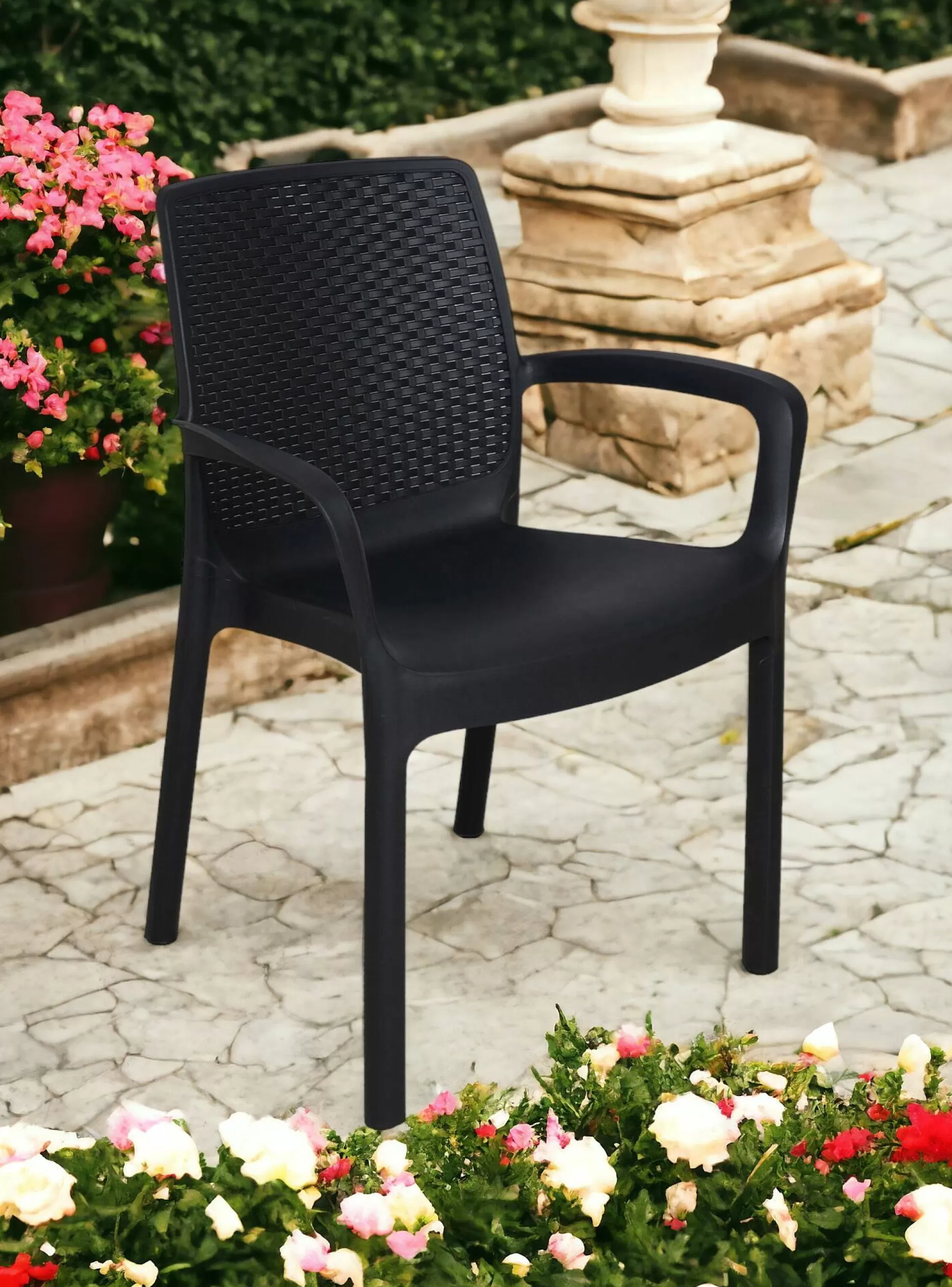 Dmora Sedie Da Esterno<Sedia da esterno Damols, 54x60h82 cm,