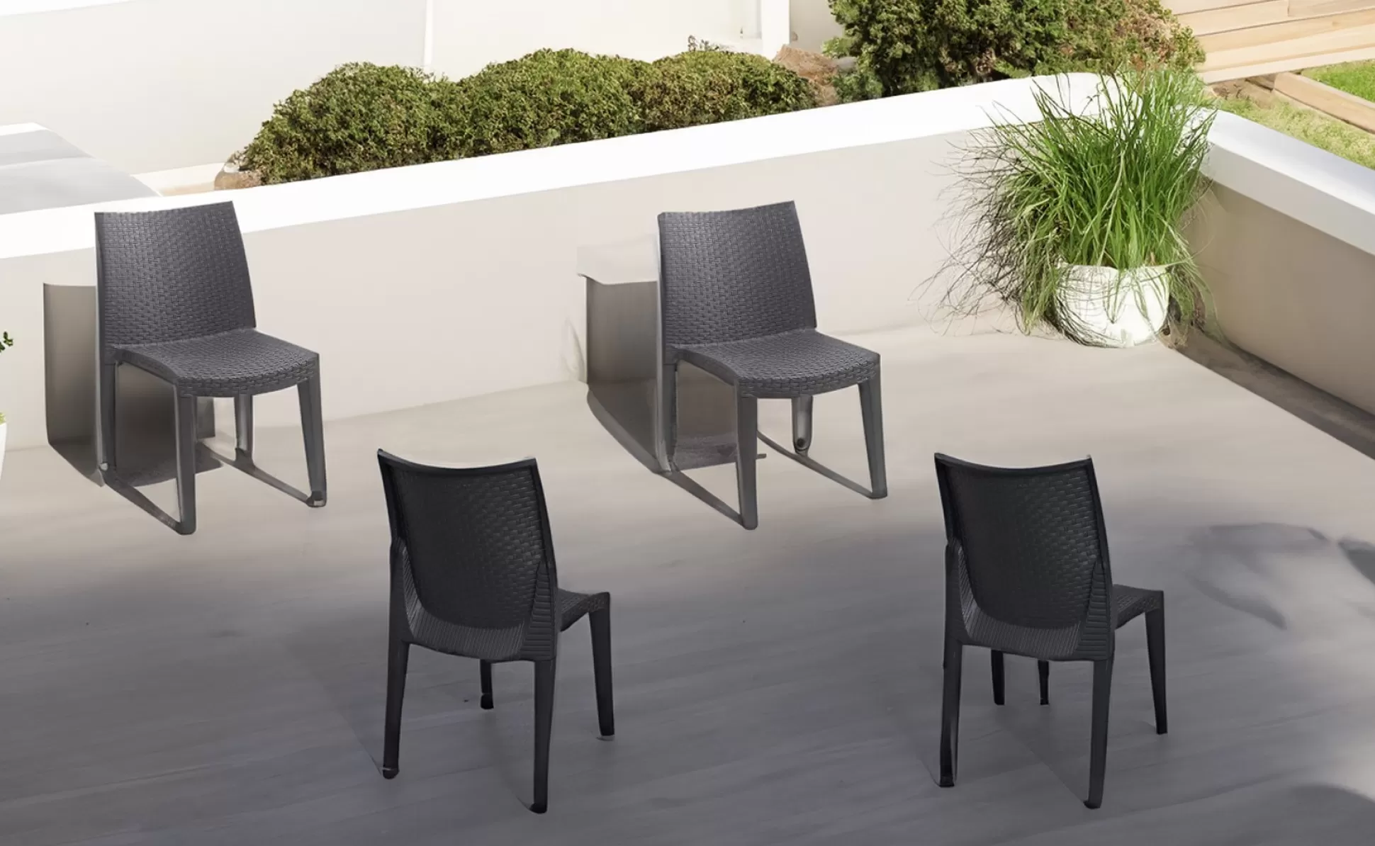 Dmora Sedie Da Esterno<Sedia da esterno Dmaldin, 55x48h86 cm,