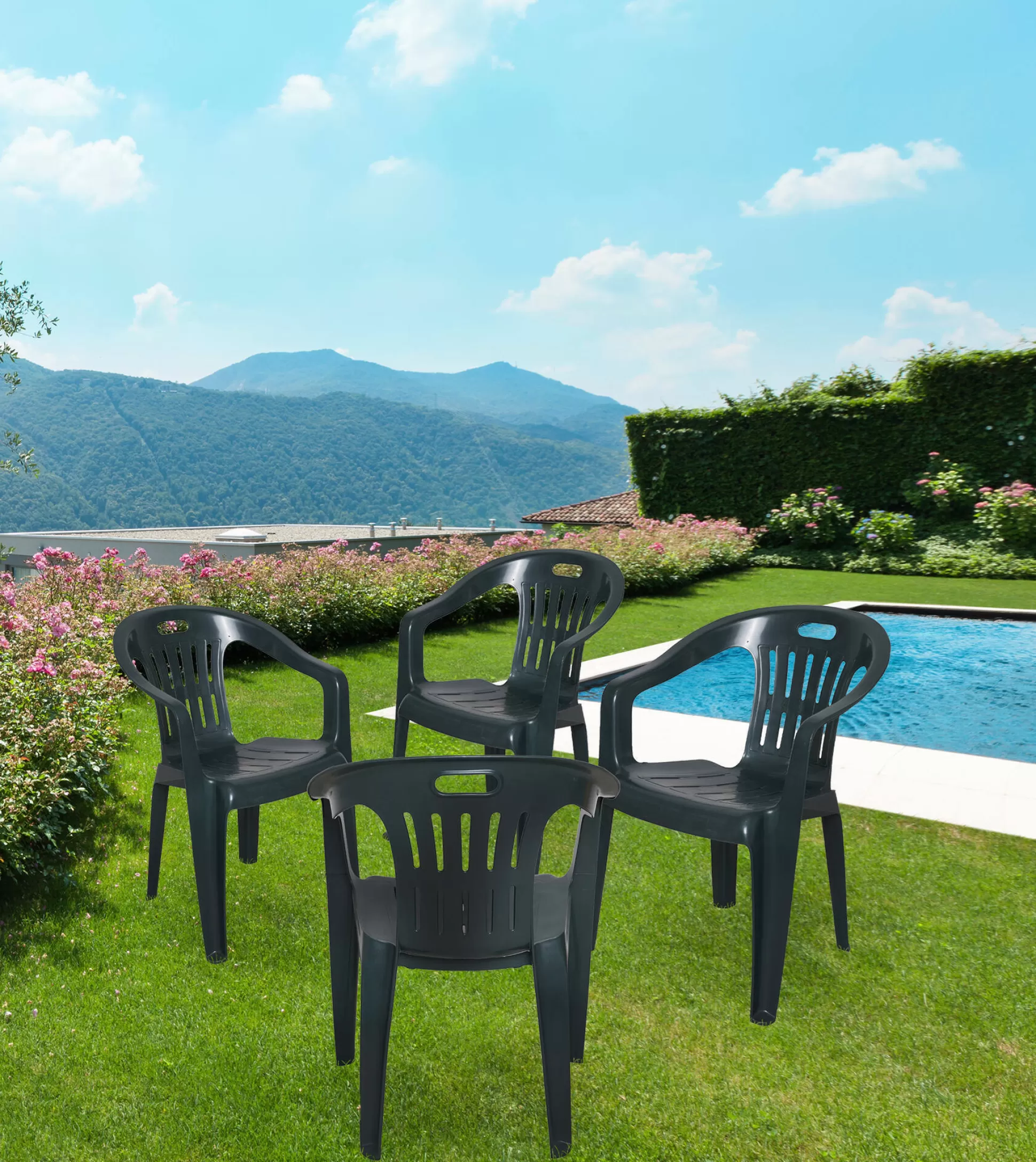 Dmora Sedie Da Esterno<Sedia da esterno Dmotti, 56x57h80 cm,