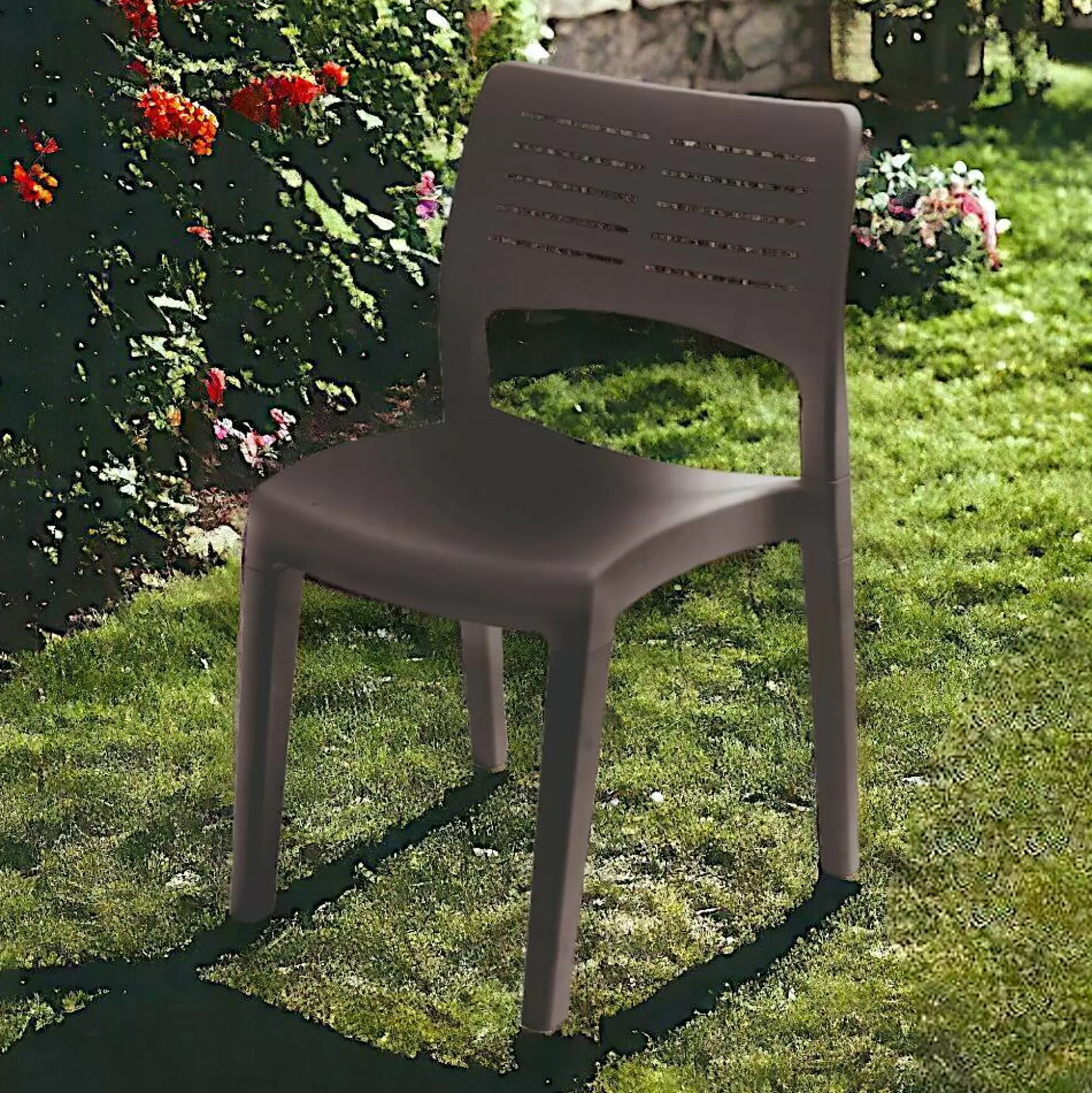 Dmora Sedie Da Esterno<Sedia da esterno Genny, 50x51h82 Cm,