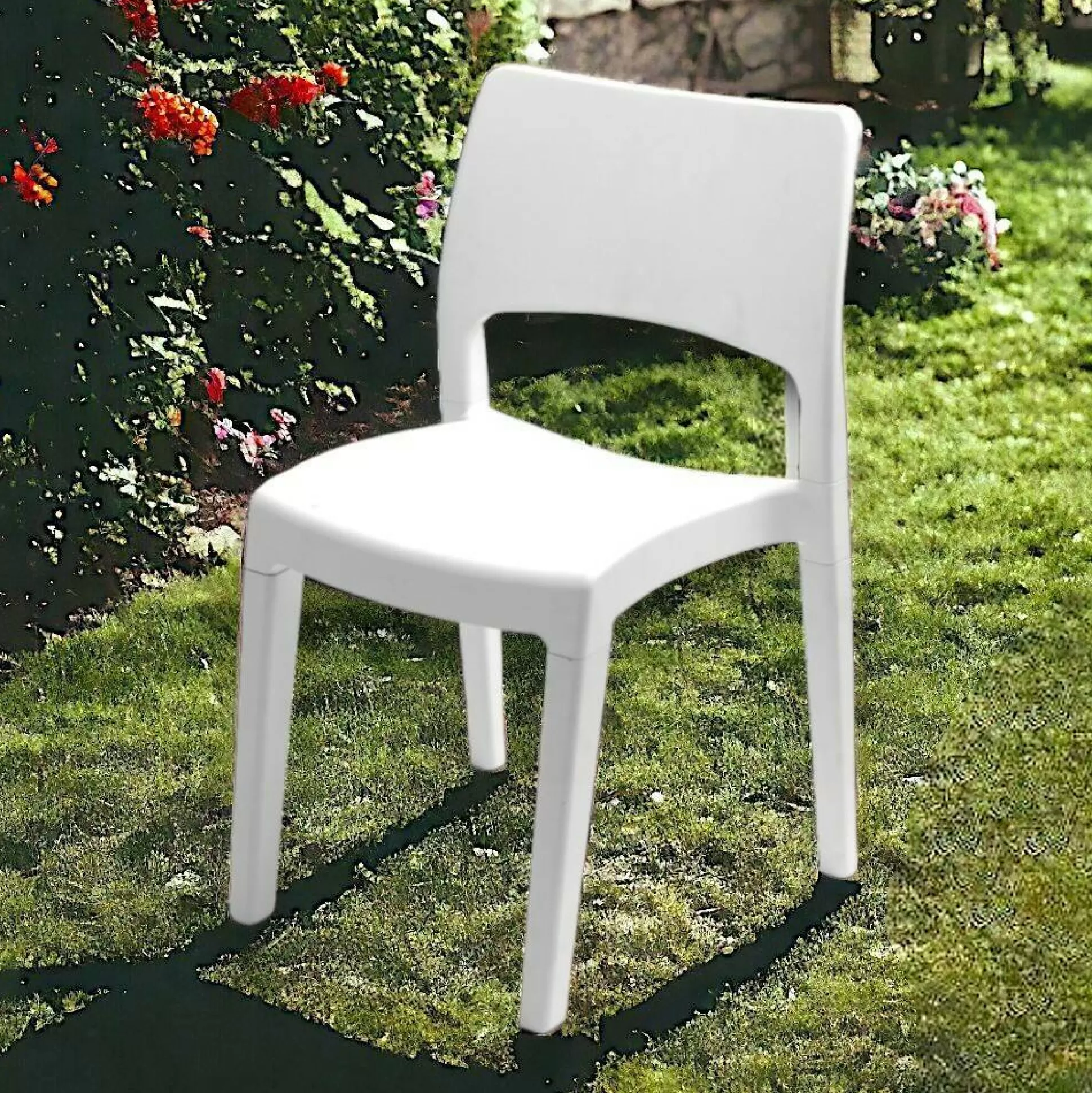 Dmora Sedie Da Esterno<Sedia da esterno Zircone, 50x51h82 Cm,