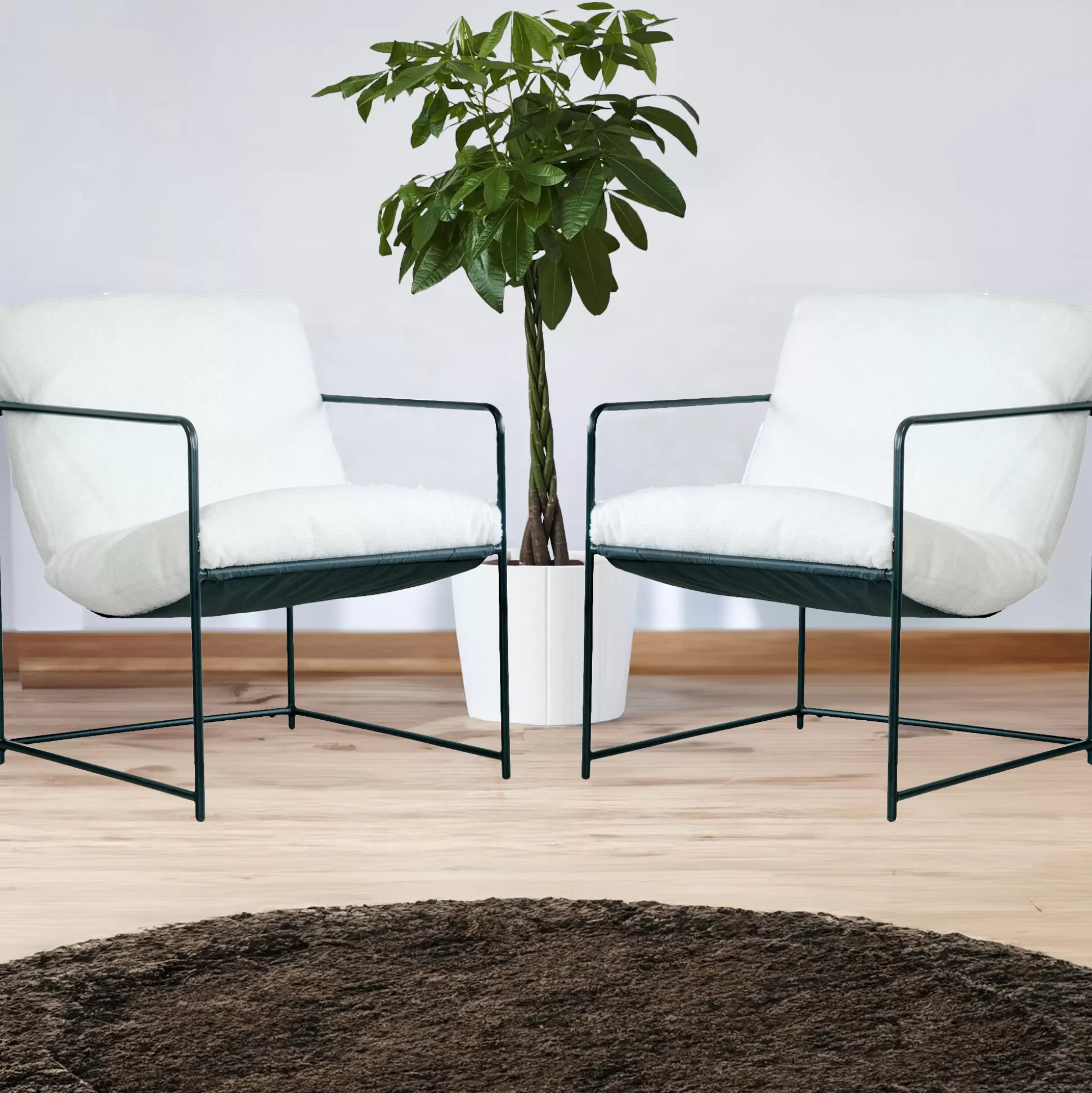 Dmora Poltrone<Set di 2 poltrone Appare, 61x67h75 cm,