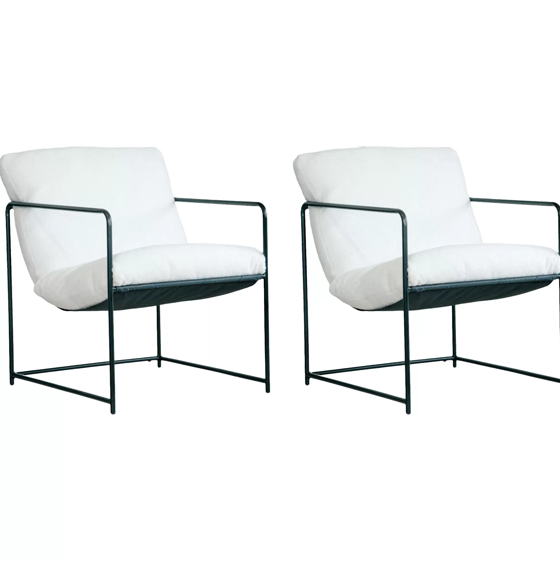 Dmora Poltrone<Set di 2 poltrone Appare, 61x67h75 cm,