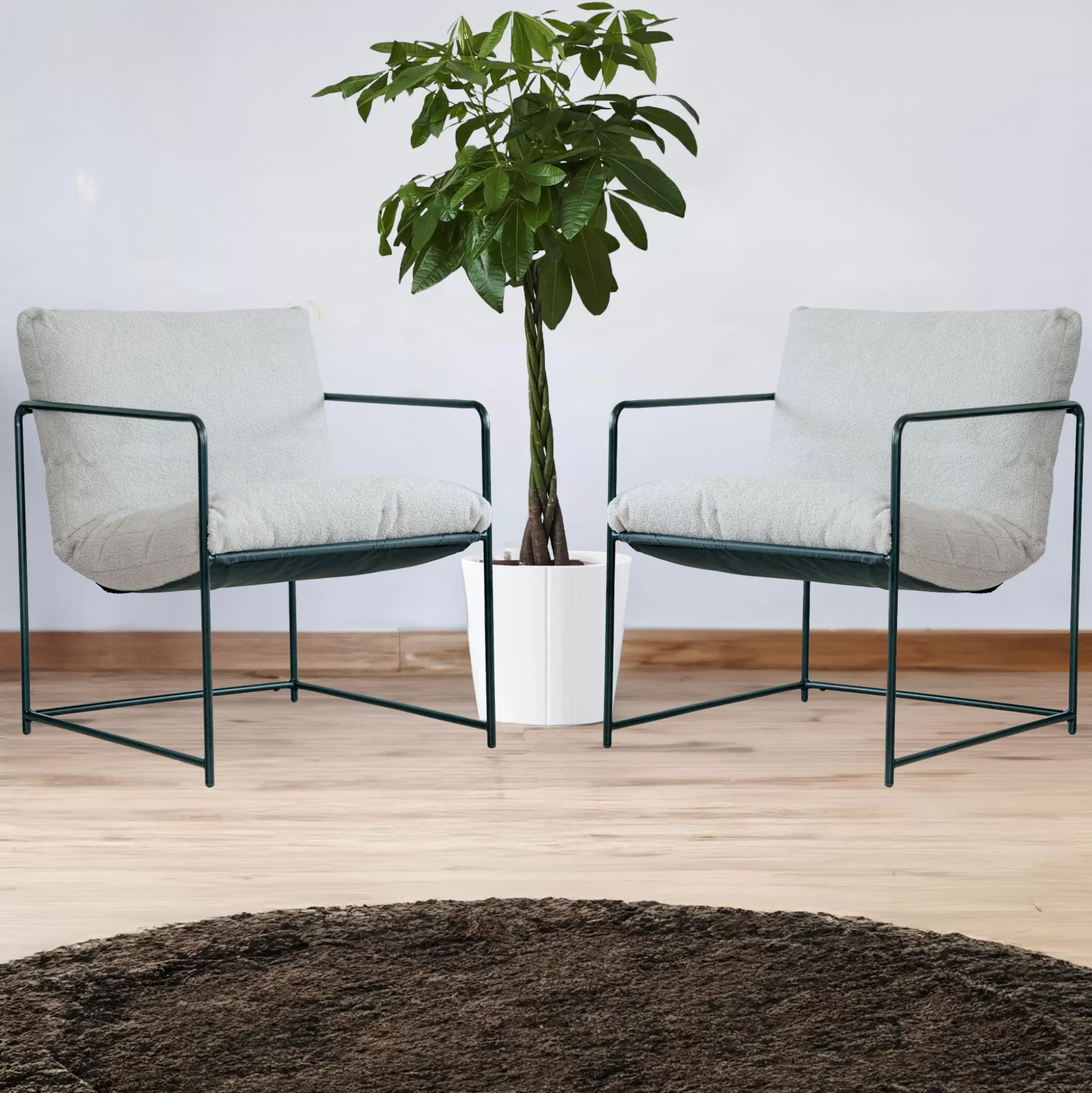 Dmora Poltrone<Set di 2 poltrone Appare, 61x67h75 cm,